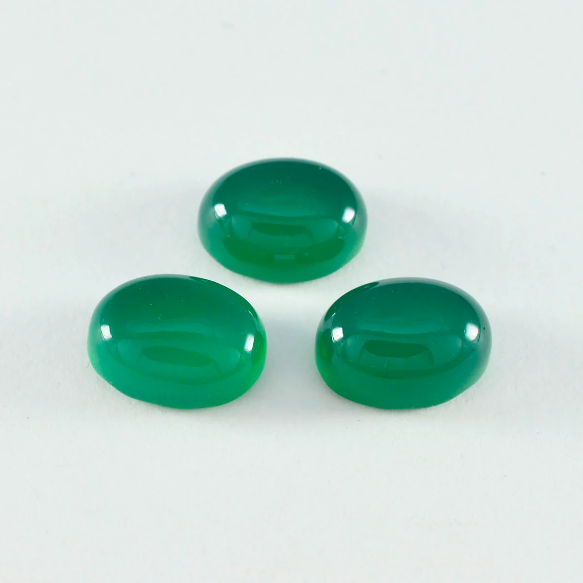 Green Onyx 1PC Large 9x11 MM Oval Cabochon Green Splendid semi Precious Semi Precious Gemstone