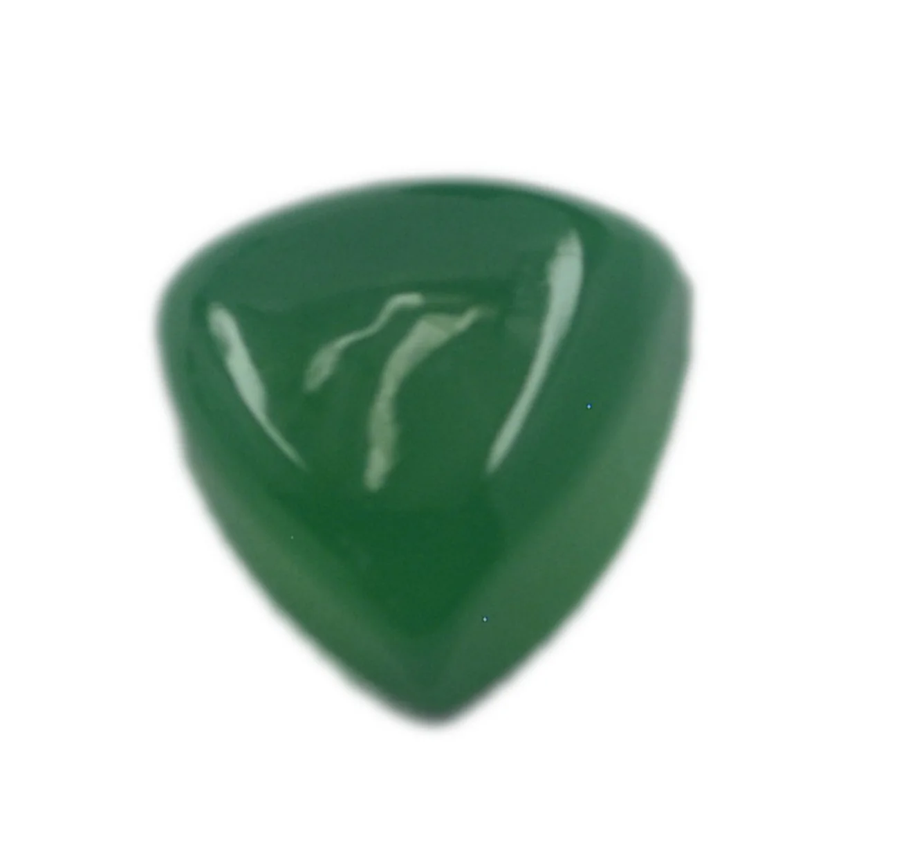 Green Onyx 1PC Medium 9x9 MM Triangle Cabochon Green Fiery semi Precious Semi Precious Gemstone - Image 4