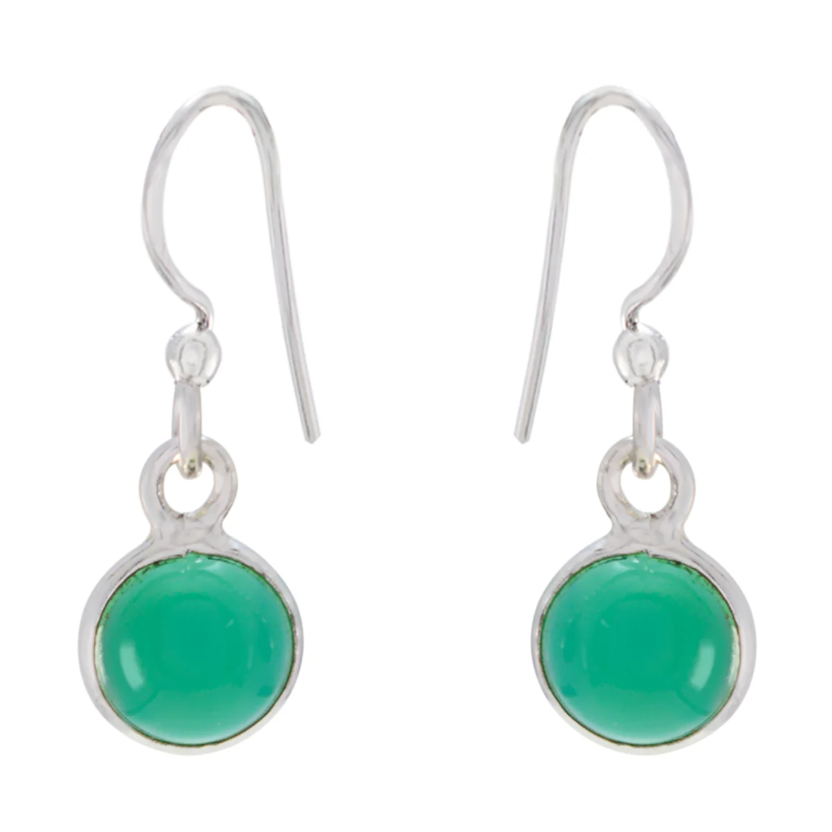 Green Onyx Spanish Bianca multiple Dangle Green 925 Sterling Silver Earring