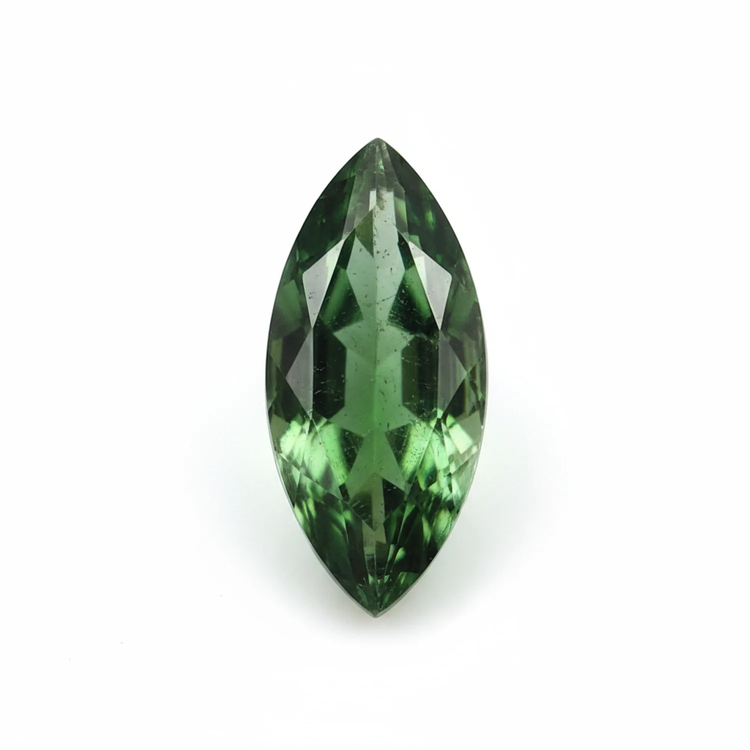 Green Tourmaline 10PC Tiny 2.5x5 MM Marquise Faceted Green Pure Semi Precious Loose Gemstones - Image 2