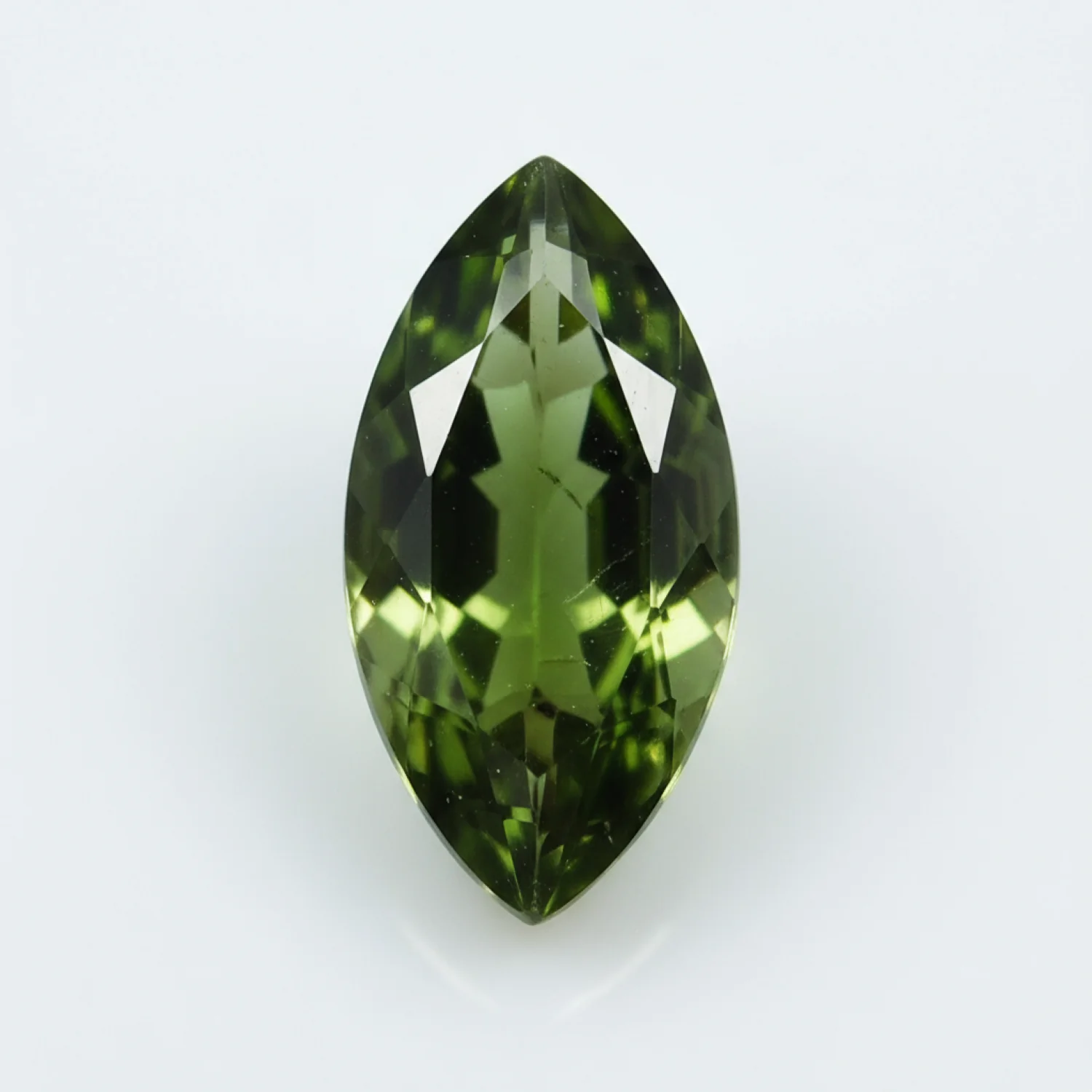 Green Tourmaline 10PC Tiny 2x4 MM Marquise Faceted Green Superior Semi Precious Loose Gemstone - Image 2