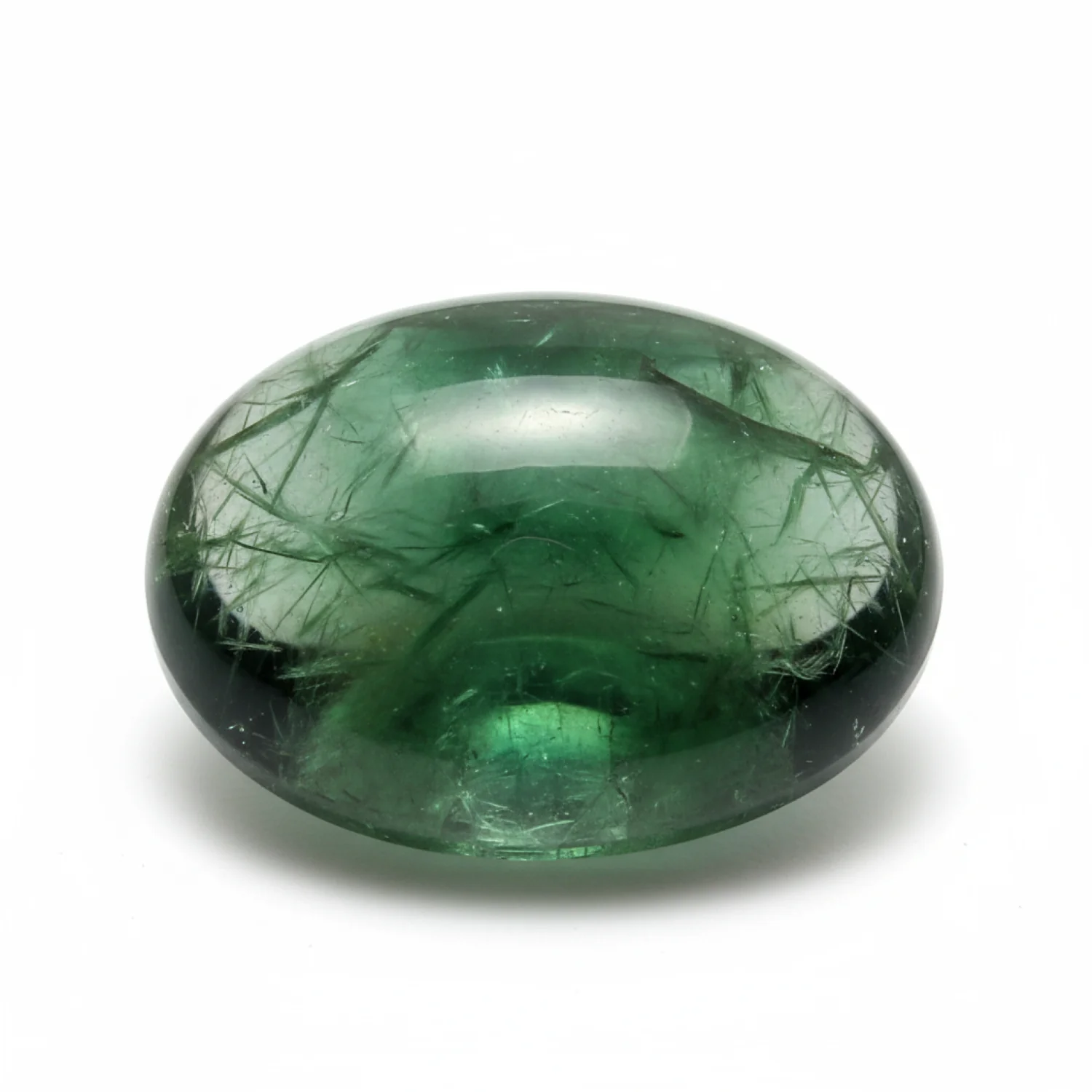 Green Tourmaline 10PC Tiny 4x6 MM Oval Cabochon Green Luster semi Precious Loose Gems - Image 2