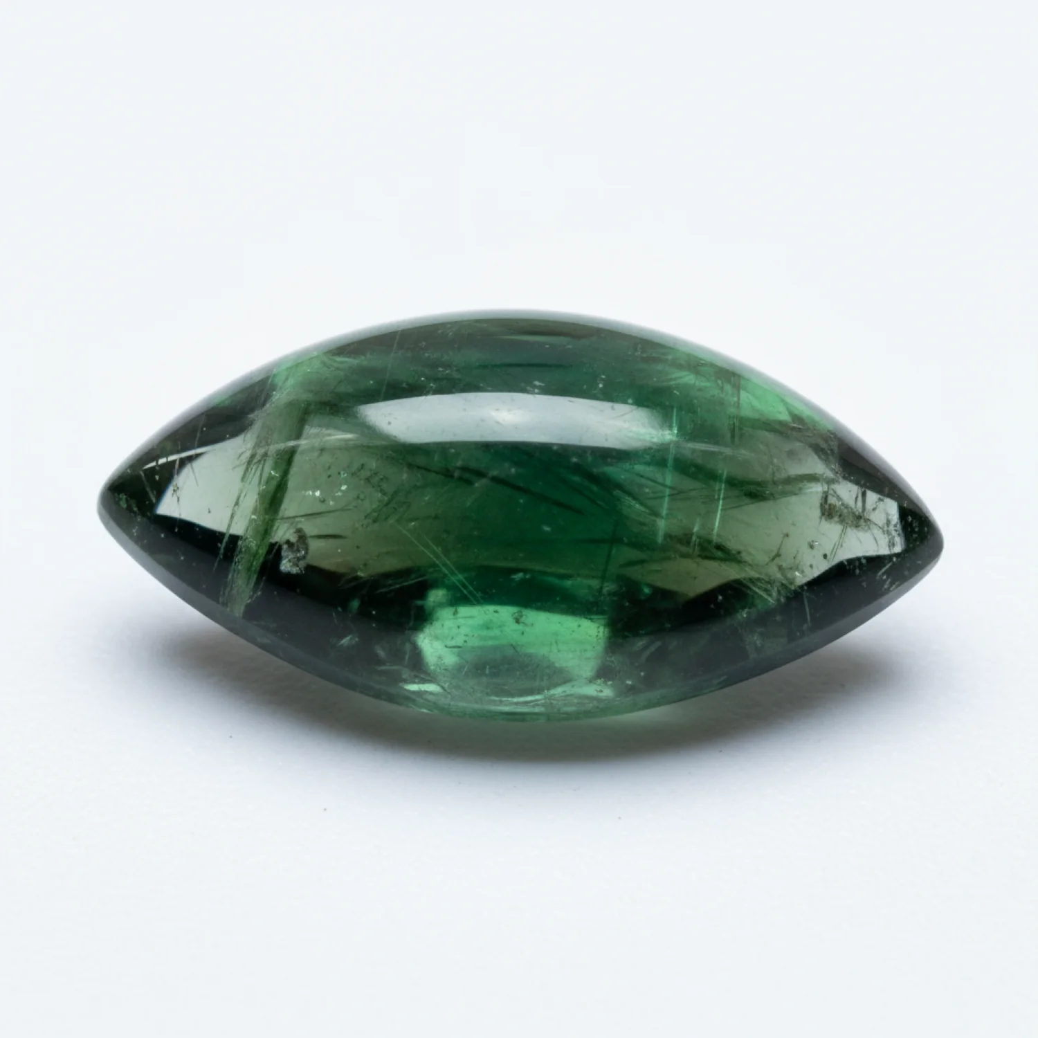 Green Tourmaline 1PC Medium 7x14 MM Marquise Cabochon Green Pure semi Precious Precious Gemstone