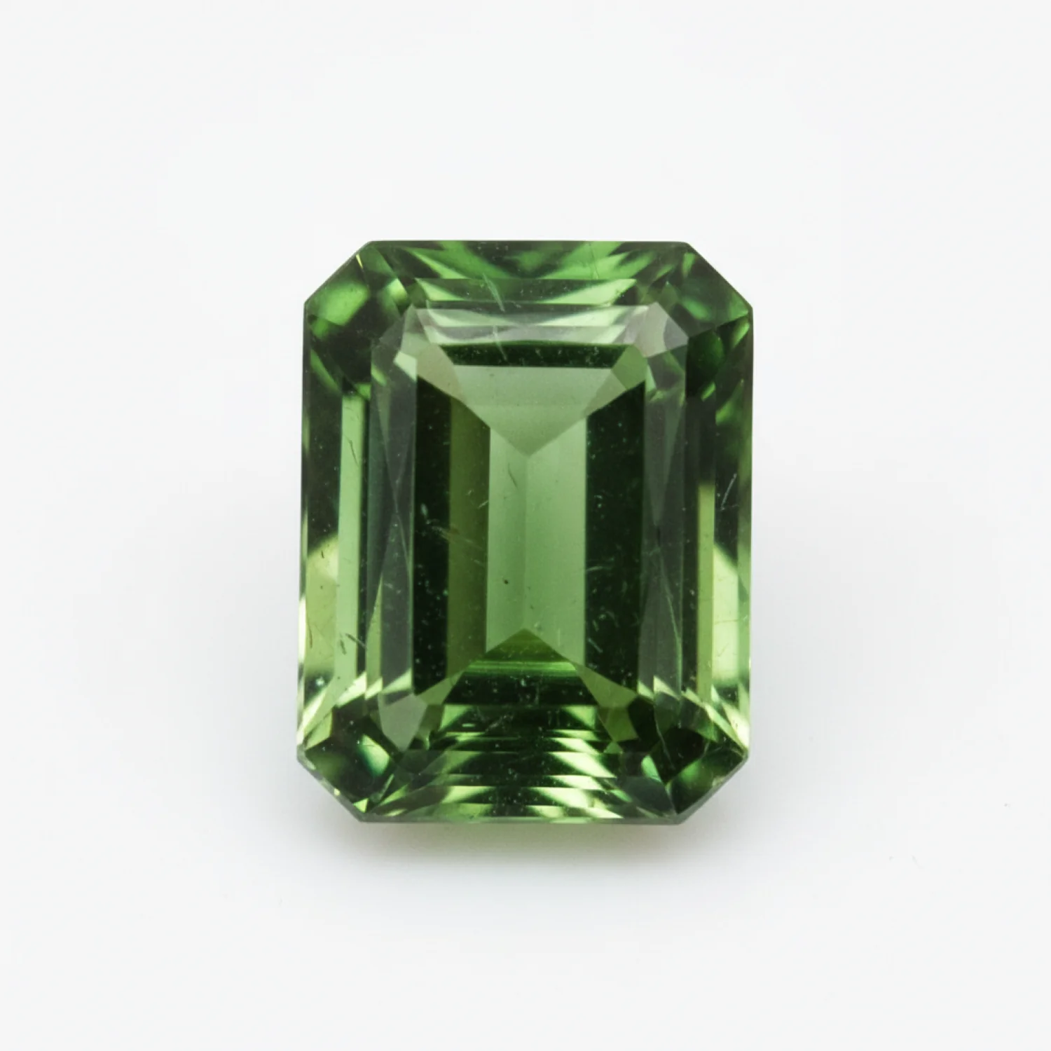 Green Tourmaline 1PC Small 6x8 MM Emerald Faceted Green Genuine Semi Precious Loose Gemstones