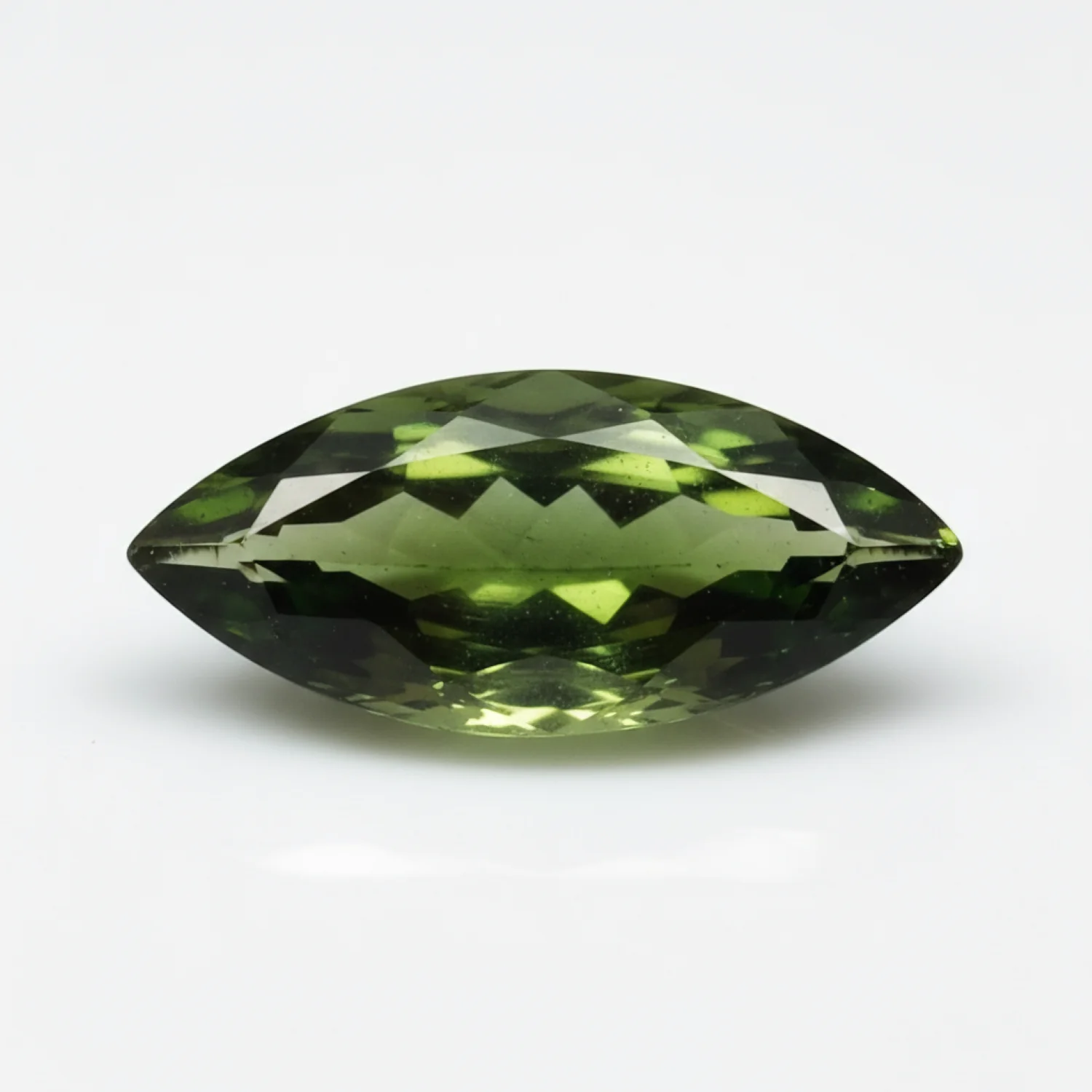 Green Tourmaline 1PC Tiny 4x8 MM Marquise Faceted Green Brilliant Semi Precious Loose Gems - Image 2