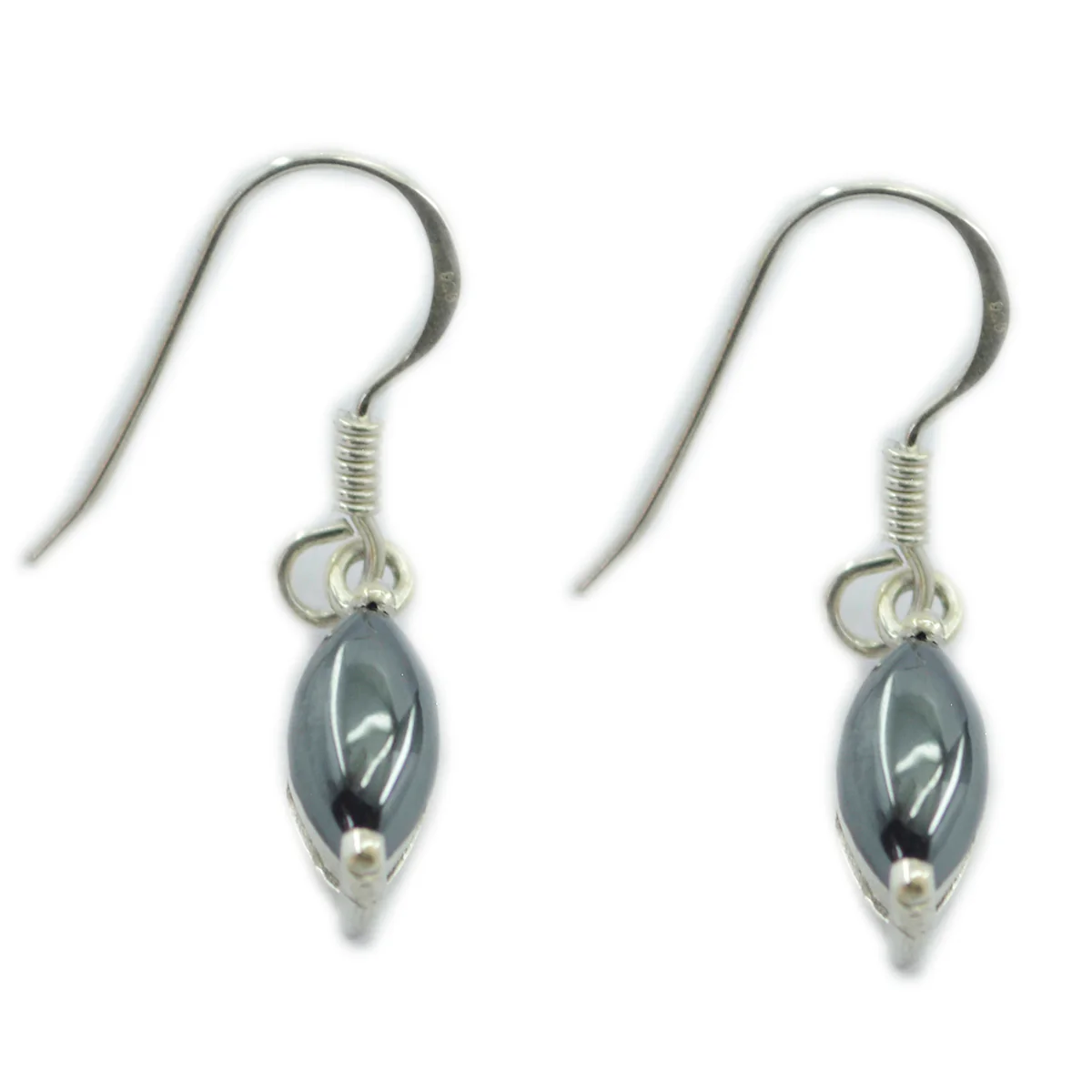 Gunmetal Russian Josephine multiple Dangle Gray Sterling Silver Earring - Image 3