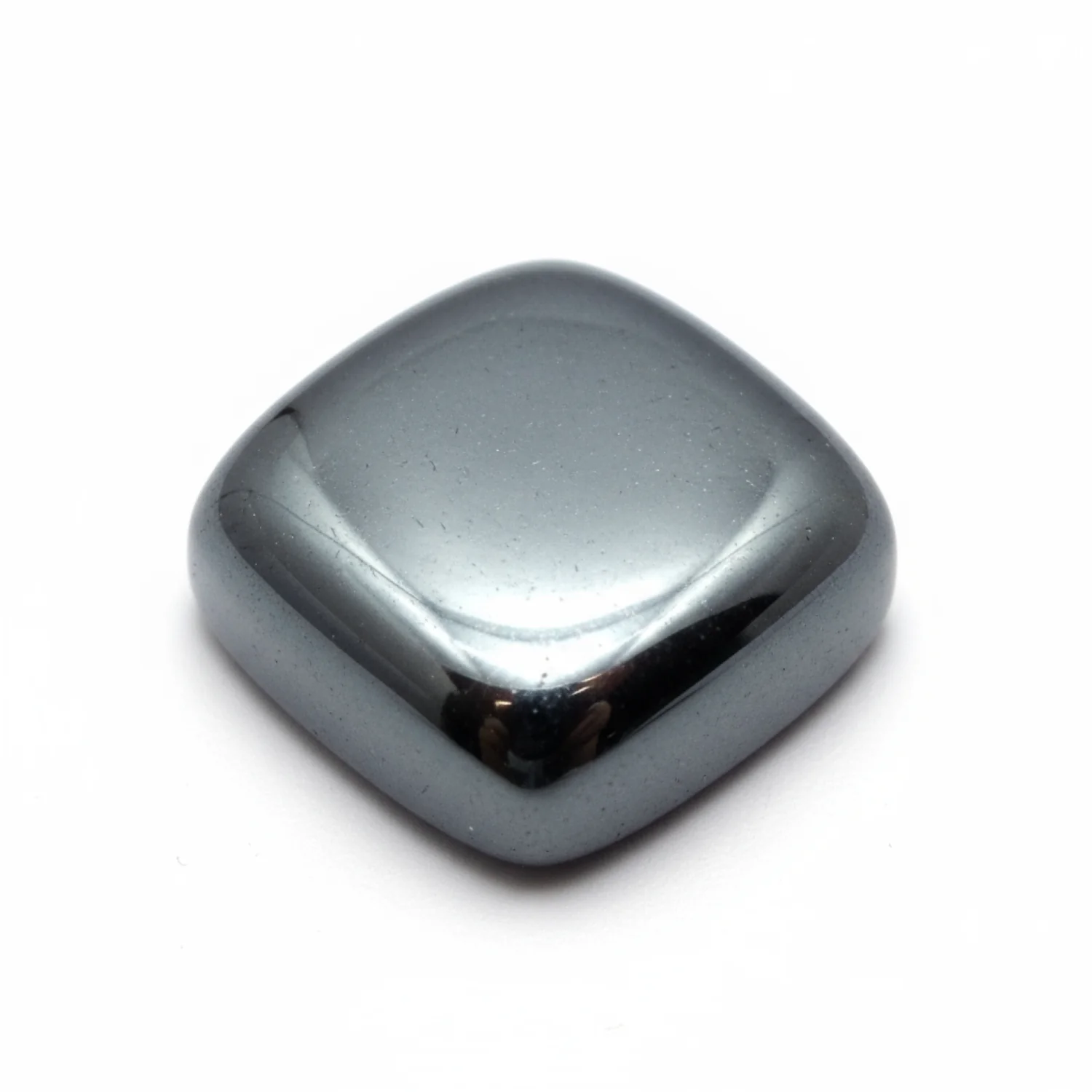 Hematite (Gunmetal) 10PC Tiny 3x3 MM Cushion Cabochon Gray Shine semi Precious Precious Gemstone