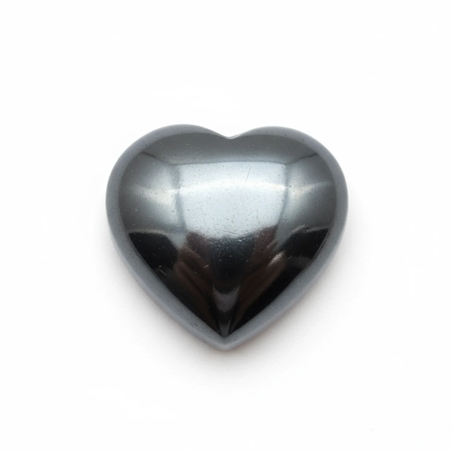 Hematite (Gunmetal) 10PC Tiny 3x3 MM Heart Cabochon Gray Sparkling semi Precious Gems - Image 2