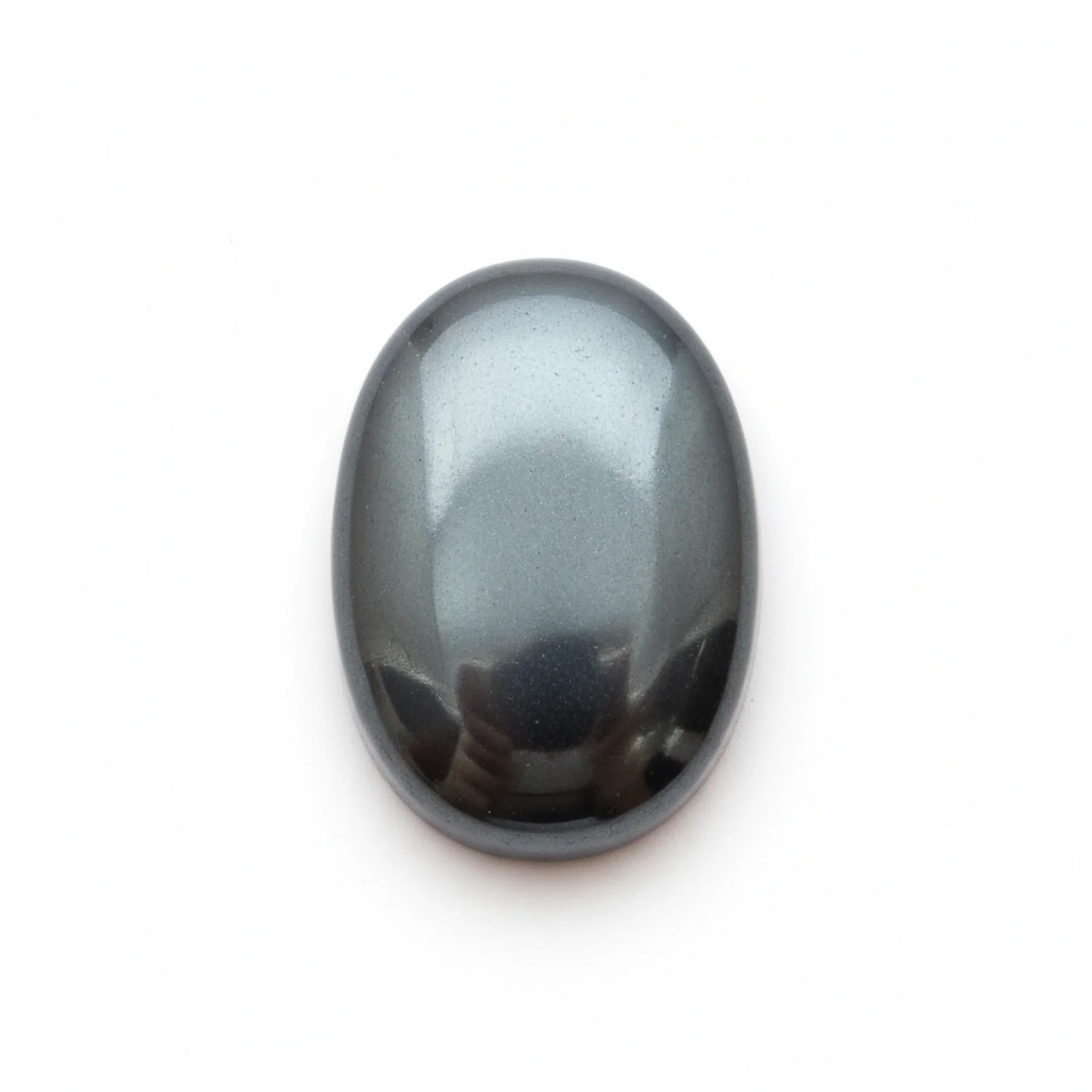 Hematite (Gunmetal) 10PC Tiny 3x5 MM Oval Cabochon Gray Brilliant semi Precious Precious Gemstone - Image 2