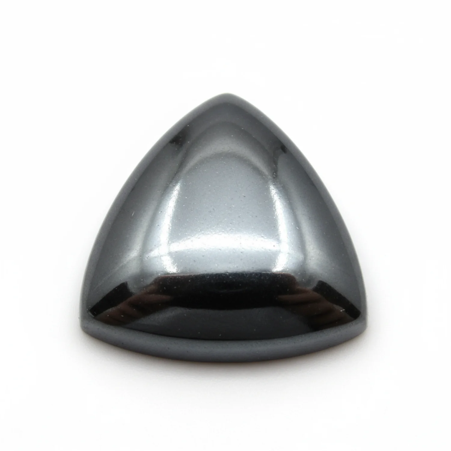 Hematite (Gunmetal) 10PC Tiny 4x4 MM Triangle Cabochon Gray Fine semi Precious Loose Gemstone - Image 2