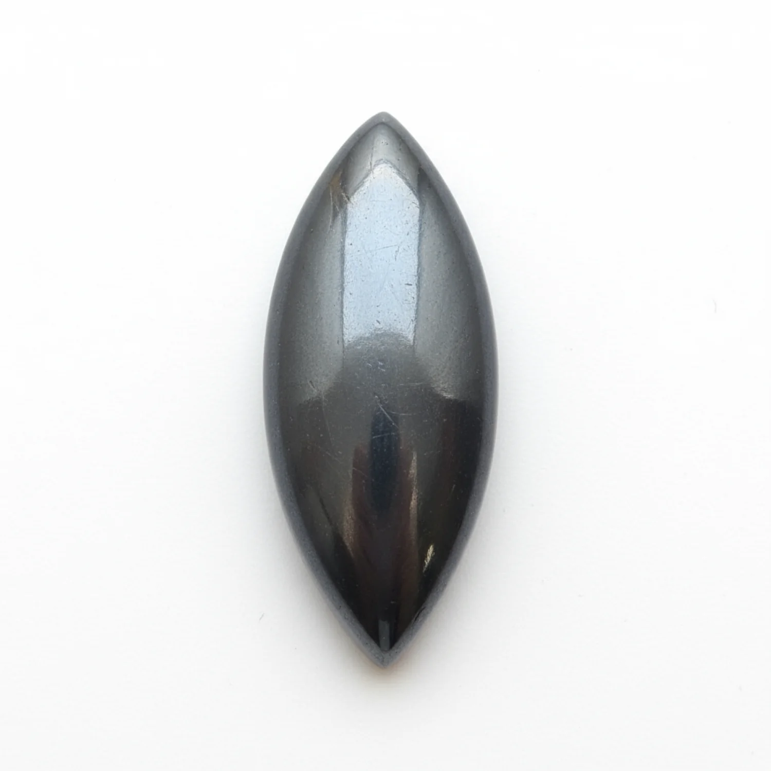 Hematite (Gunmetal) 10PC Tiny 4x8 MM Marquise Cabochon Gray Sparkling semi Precious Loose Gemstone