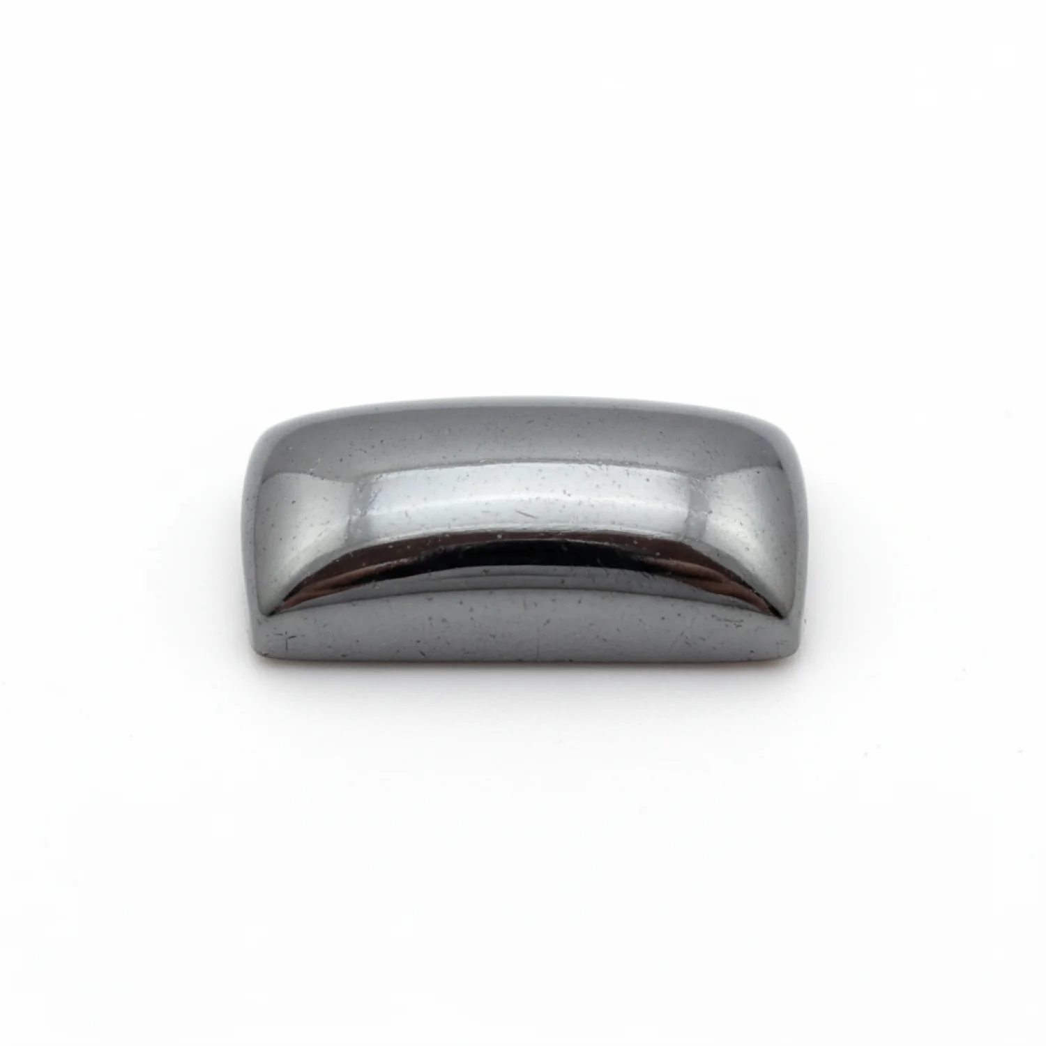 Hematite (Gunmetal) 1PC Small 5x10 MM Baguette Cabochon Gray Pure semi Precious Loose Gemstones