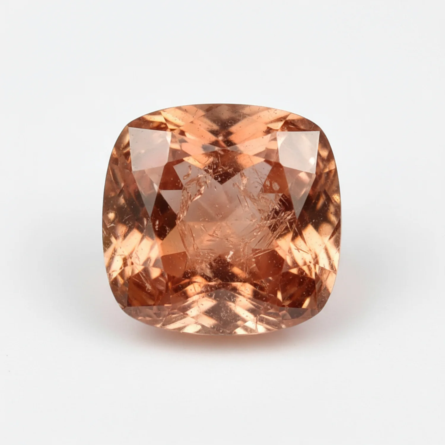 Hessonite Garnet (Gomed) 10PC Tiny 3x3 MM Cushion Faceted Red Fiery Precious Loose Gemstone