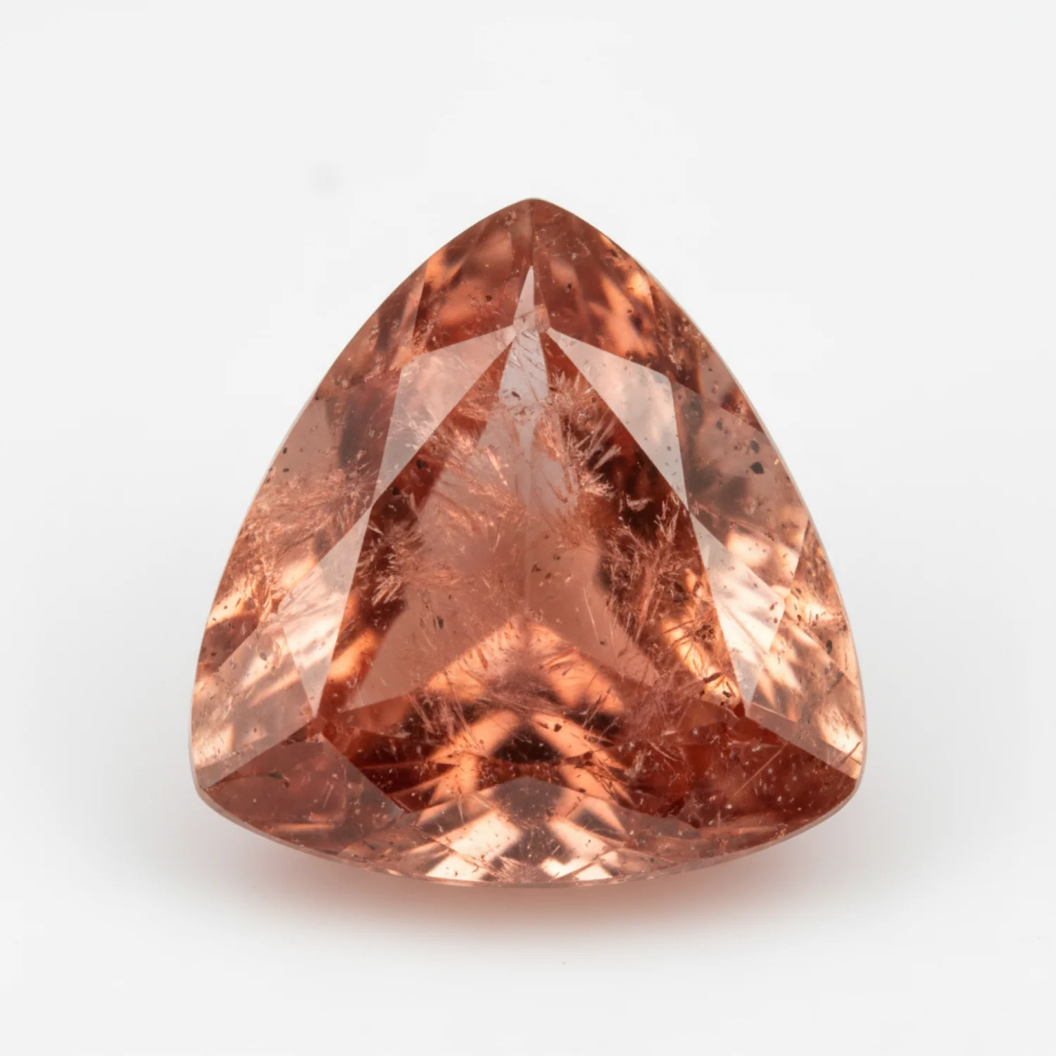 Hessonite Garnet (Gomed) 10PC Tiny 4x4 MM Triangle Faceted Red Brilliant Precious Loose Gemstones - Image 2