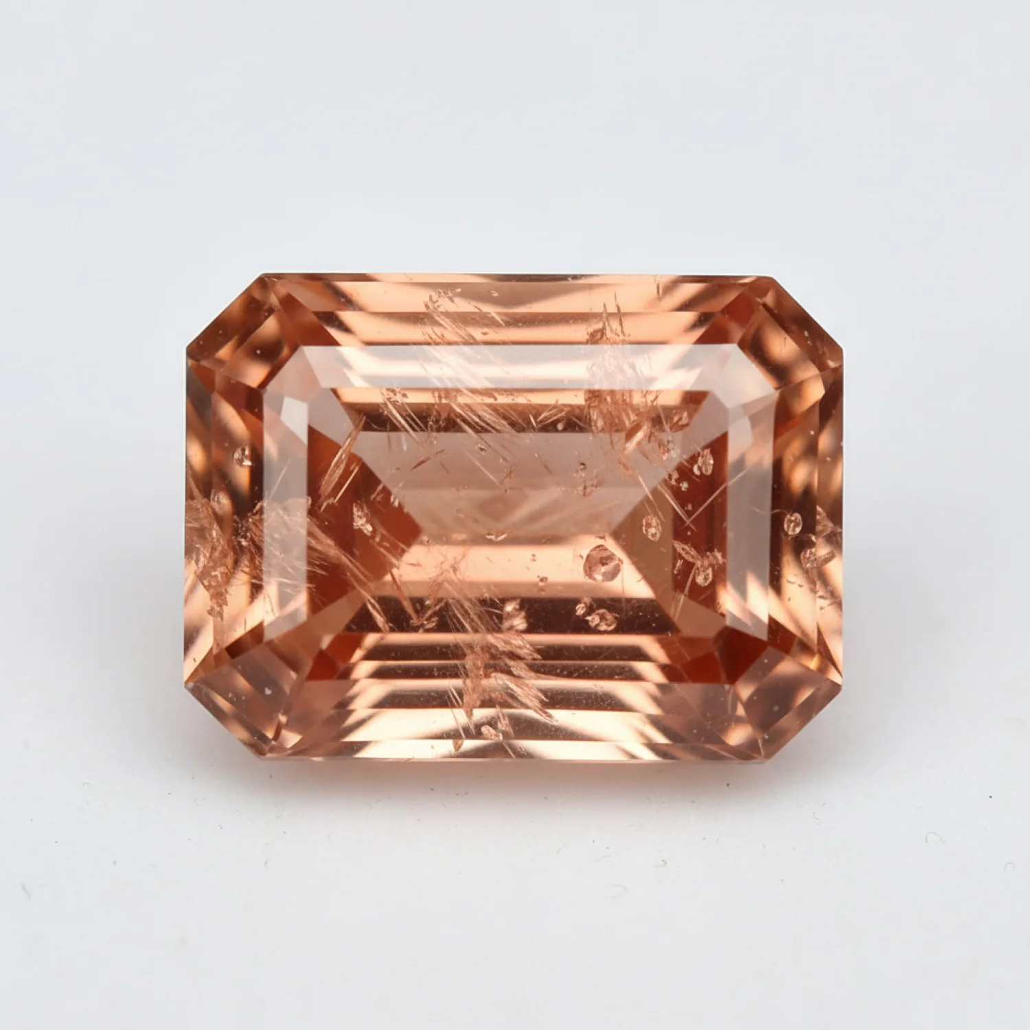 Hessonite Garnet (Gomed) 1PC Large 10x14 MM Emerald Faceted Red Lustrous Precious Loose Gemstone - Image 2