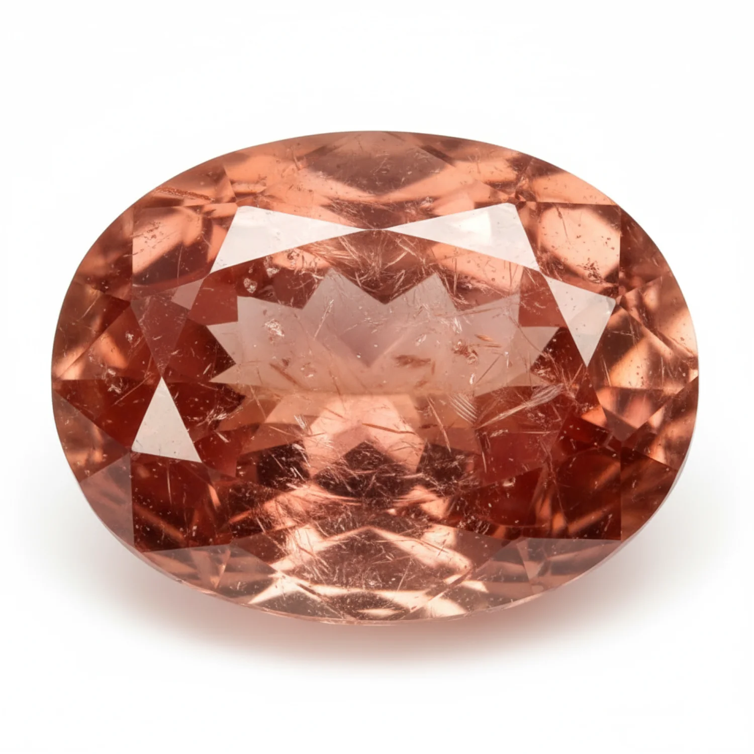 Hessonite Garnet (Gomed) 1PC Medium 7x10 MM Oval Faceted Red High-Quality Precious Loose Gems - Image 2