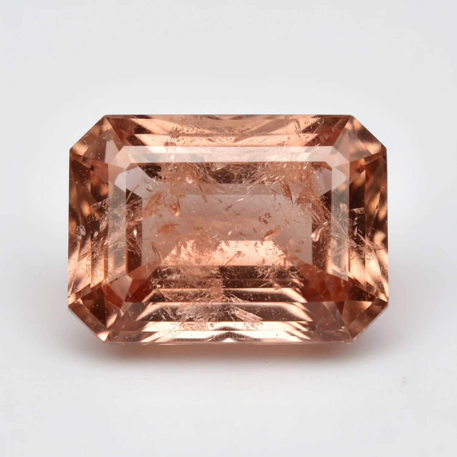 Hessonite Garnet (Gomed) 1PC Medium 8x10 MM Emerald Faceted Red Sparkling Precious Loose Gemstone - Image 2