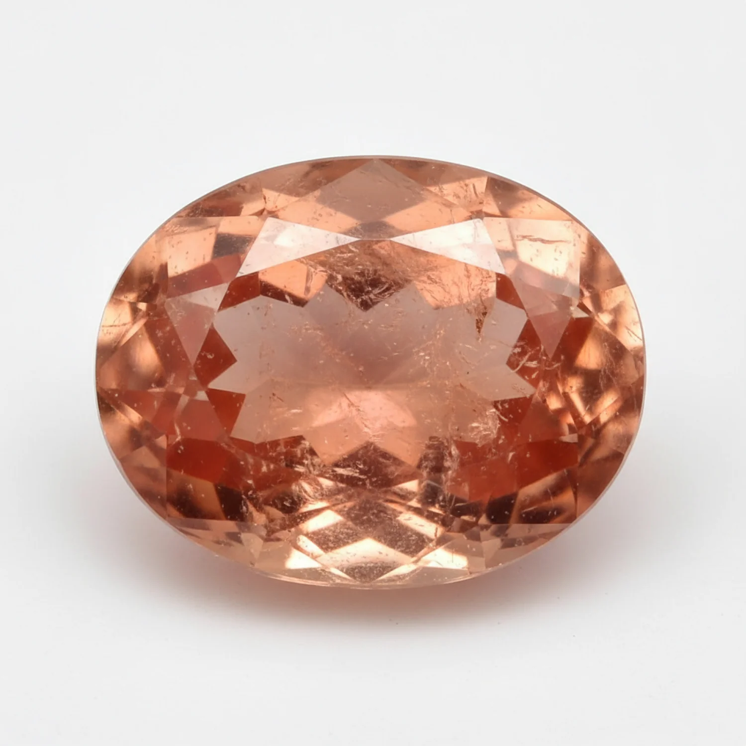 Hessonite Garnet (Gomed) 1PC Medium 8x10 MM Oval Faceted Red Natural Precious Loose Gemstone - Image 2