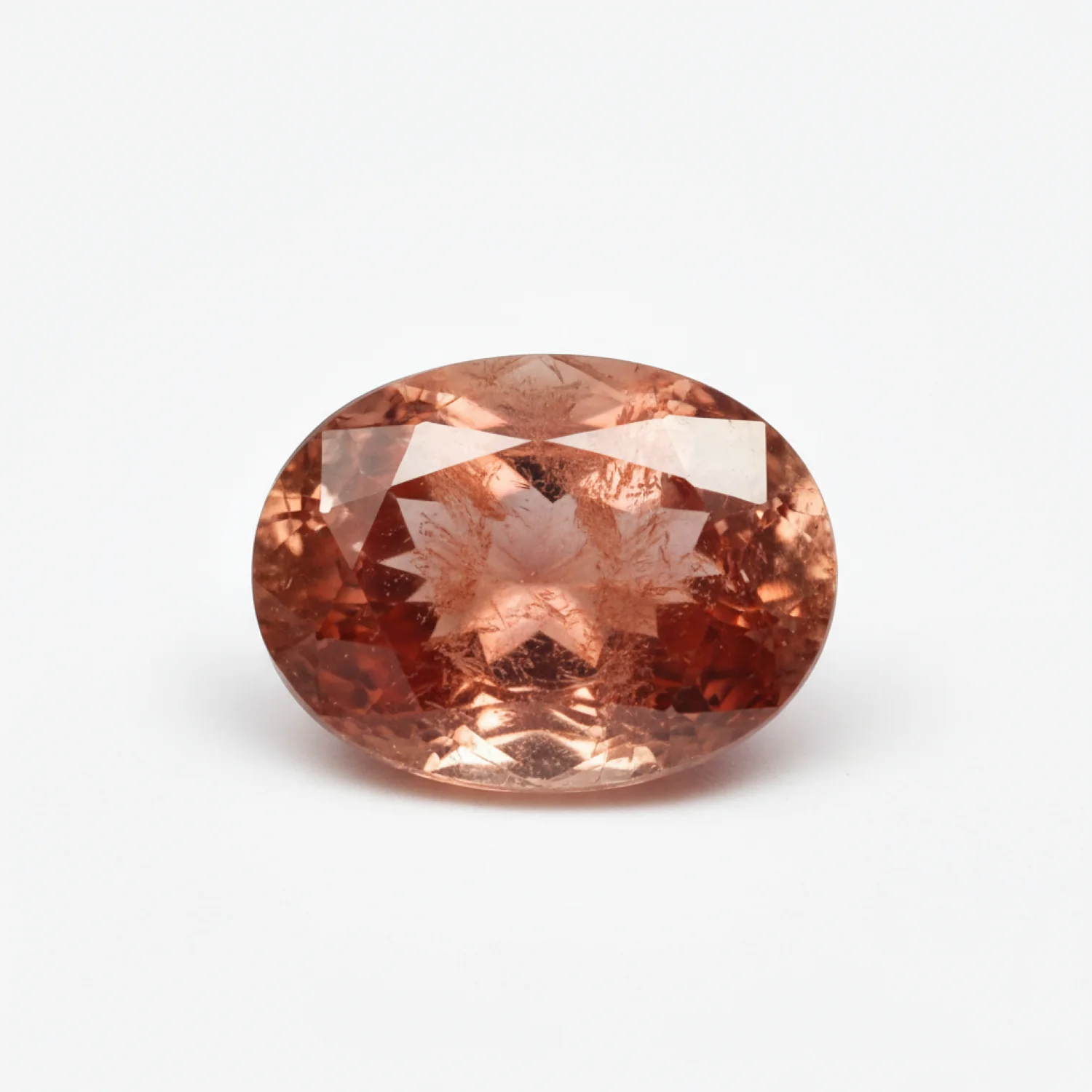 Hessonite Garnet (Gomed) 1PC Small 7x9 MM Oval Faceted Red Fine Precious Gems - Image 2