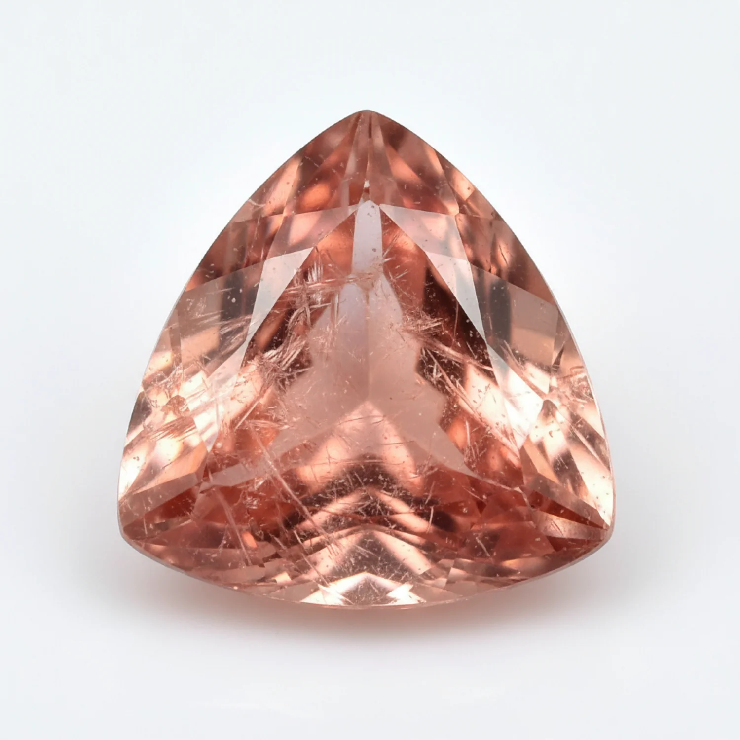 Hessonite Garnet (Gomed) 1PC Small 8x8 MM Triangle Faceted Red Luster Precious Loose Gemstones