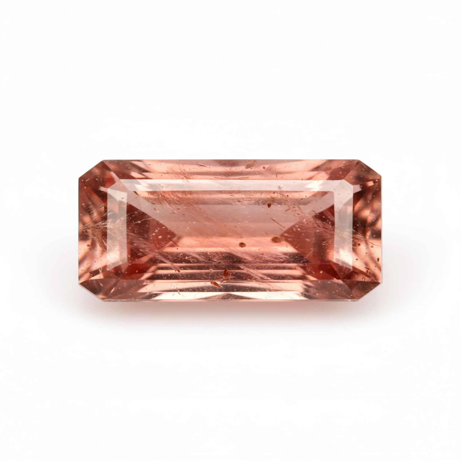 Hessonite Garnet (Gomed) 1PC Tiny 4x8 MM Baguette Faceted Red Sparkling Precious Gems