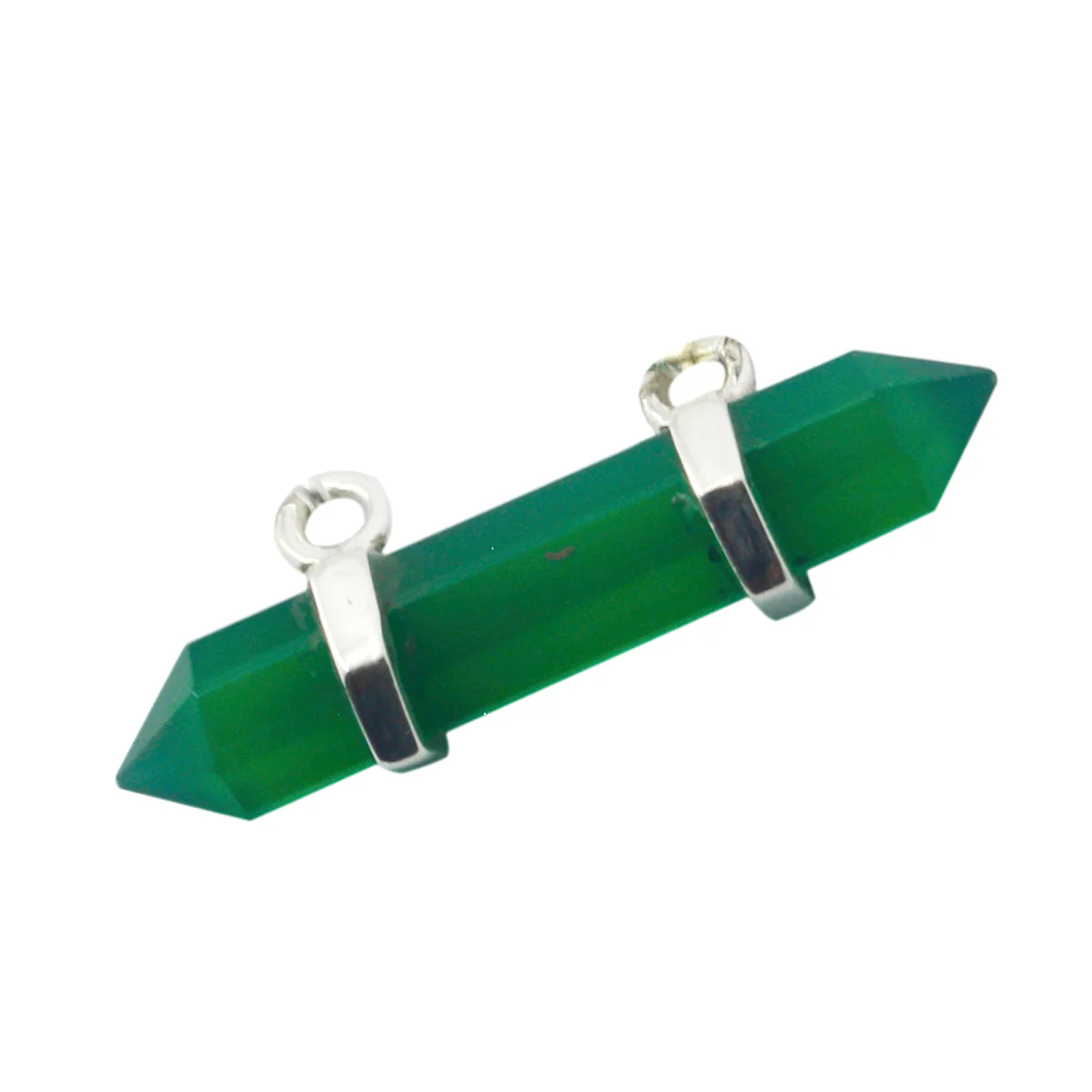 Indian Emerald Featherlight American 925 Silver Solitaire Camilla Glamorous Green Pendant Jewelry