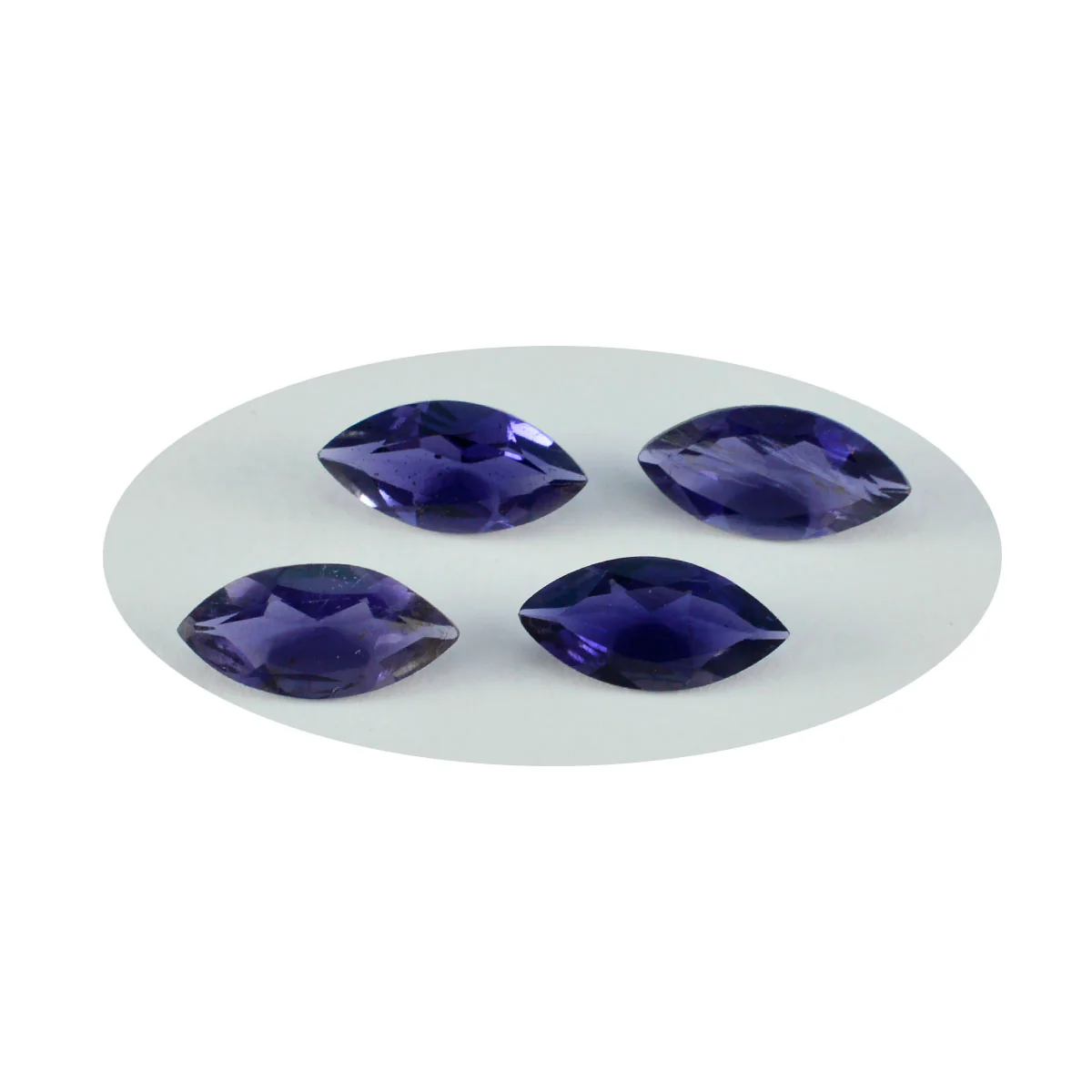 Iolite 10PC Tiny 2x4 MM Marquise Faceted Blue Sparkling Semi Precious Gems - Image 2