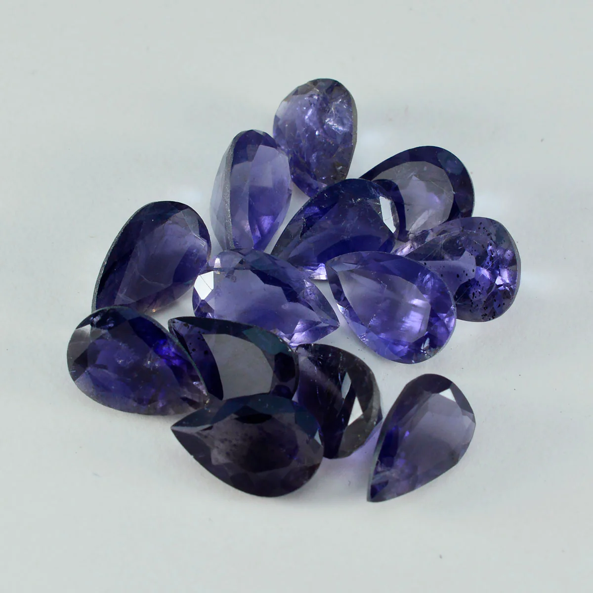 Iolite 1PC Chunky 12x16 MM Pear Faceted Blue Superior Semi Precious Gems - Image 4