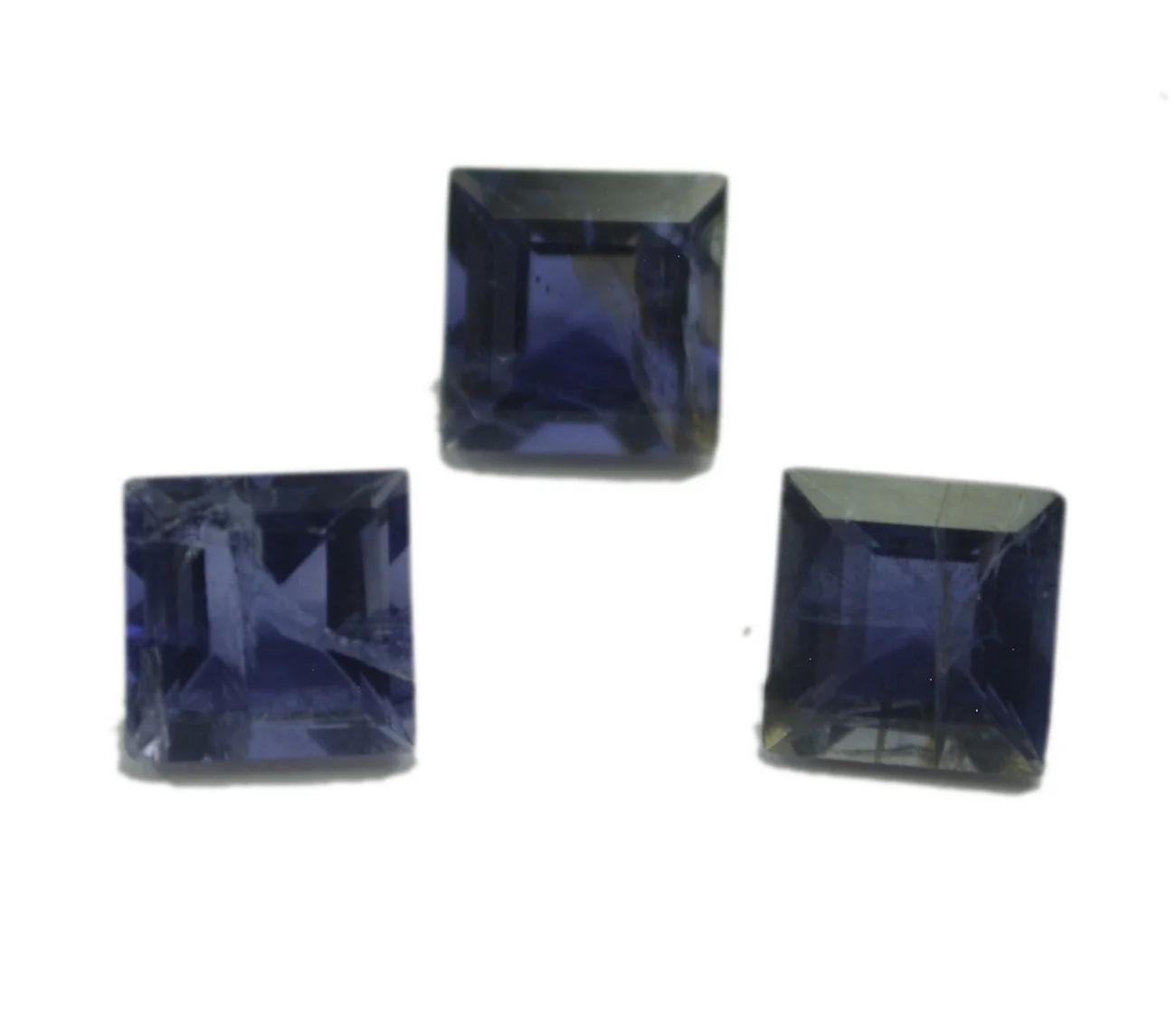 Iolite 1PC Chunky 13x13 MM Square Faceted Blue Natural Semi Precious Loose Gemstone - Image 4