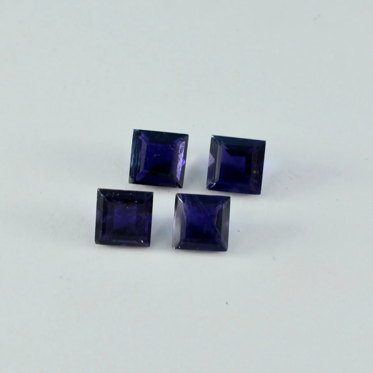 Iolite 1PC Chunky 14x14 MM Square Faceted Blue Genuine Semi Precious Loose Gemstones - Image 2