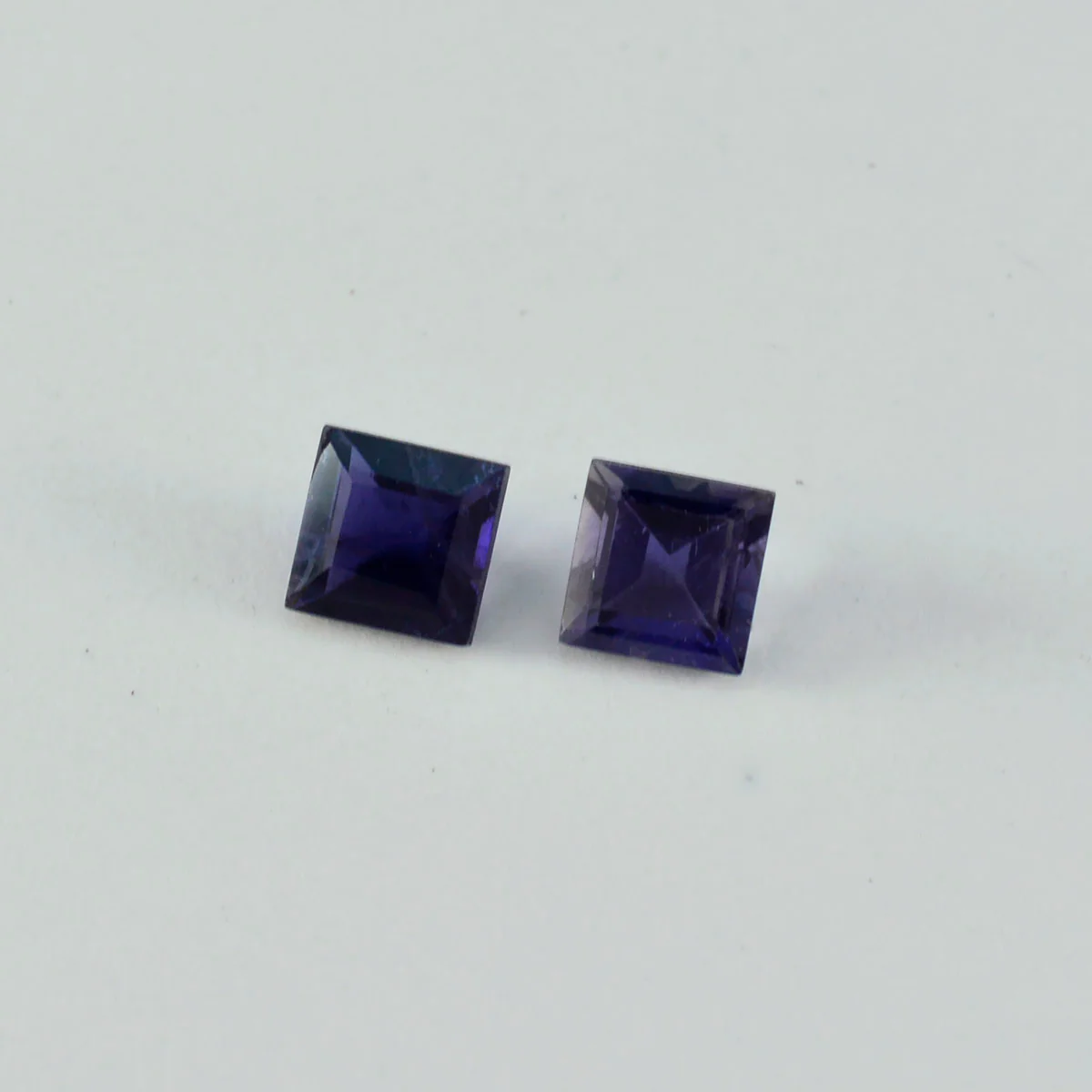 Iolite 1PC Chunky 14x14 MM Square Faceted Blue Genuine Semi Precious Loose Gemstones - Image 4