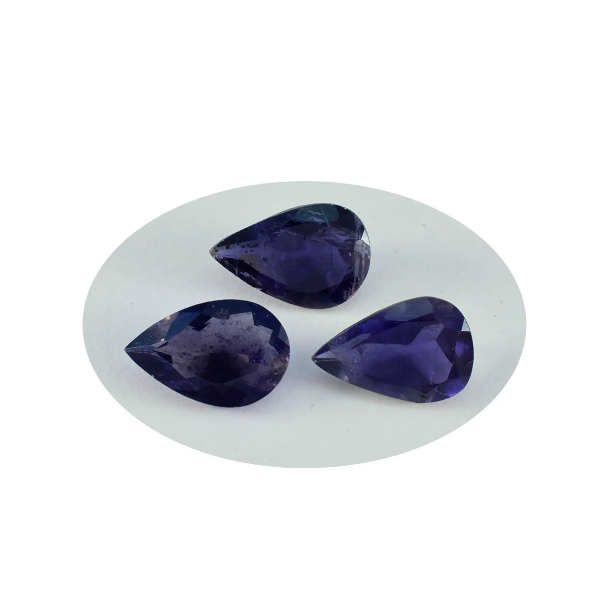 Iolite 1PC Chunky 15x20 MM Pear Faceted Blue Fiery Semi Precious Loose Gemstone - Image 2