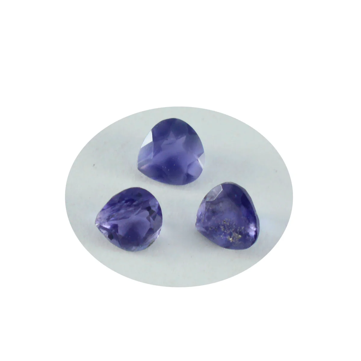 Iolite 1PC Chunky 16x16 MM Heart Faceted Blue Pure Semi Precious Loose Gems