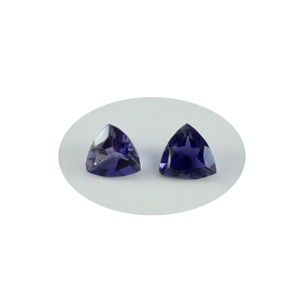 Iolite 1PC Chunky 16x16 MM Triangle Faceted Blue Pure Semi Precious Loose Gems - Image 4
