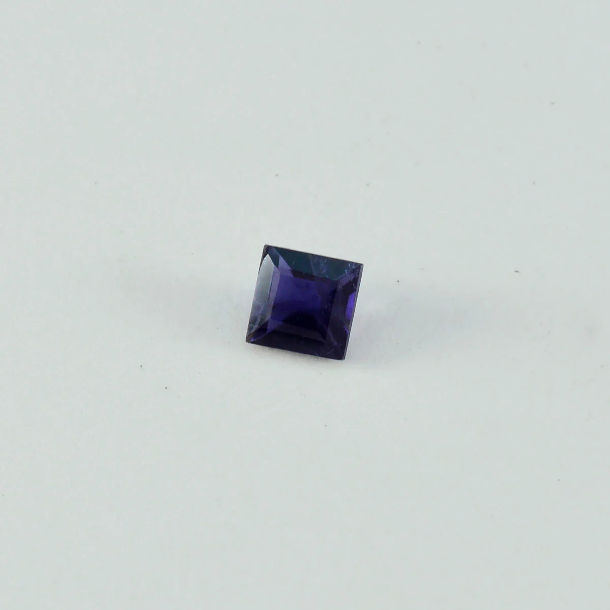 Iolite 1PC Large 10x10 MM Square Faceted Blue Shine Semi Precious Loose Gemstones - Image 2