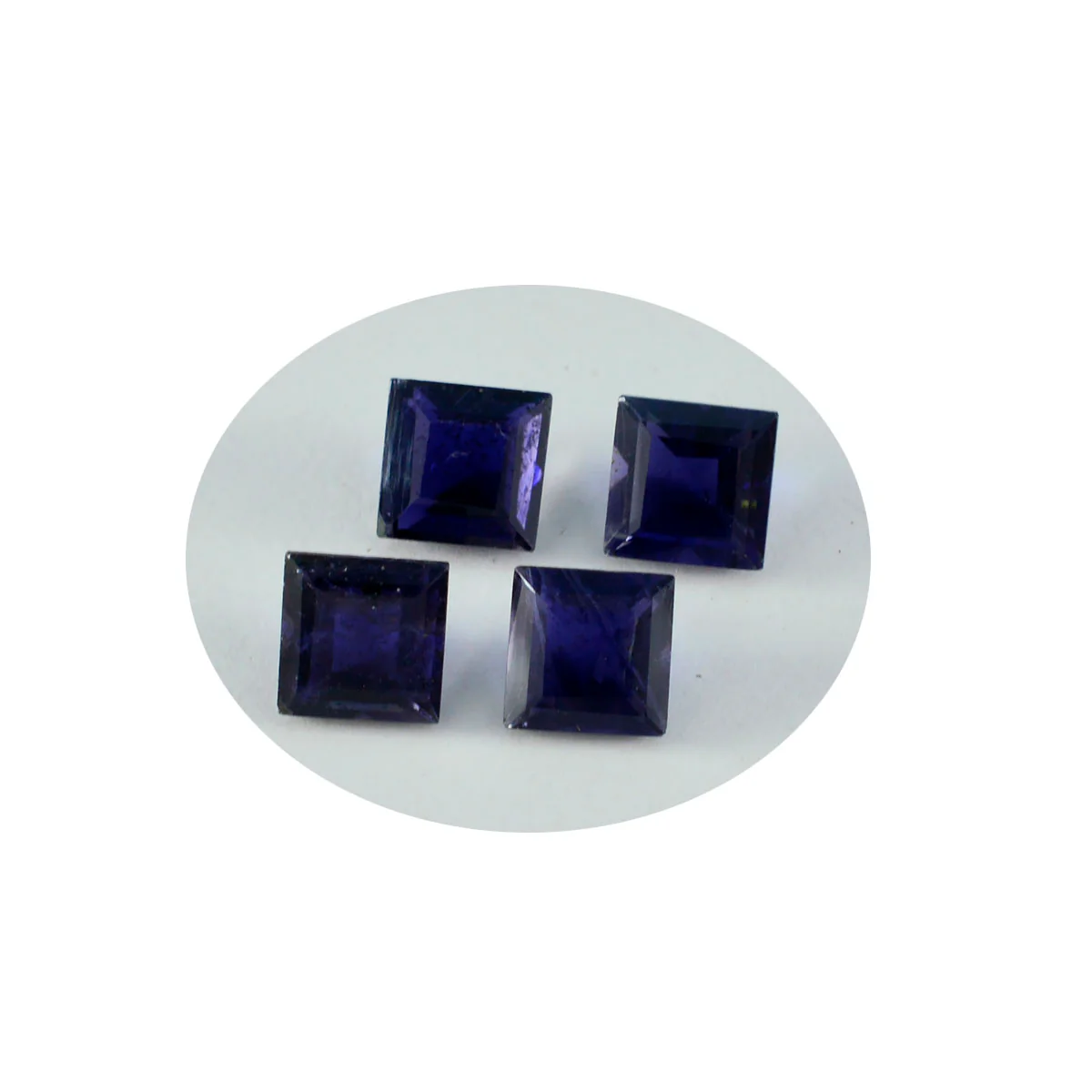 Iolite 1PC Large 10x10 MM Square Faceted Blue Shine Semi Precious Loose Gemstones - Image 3