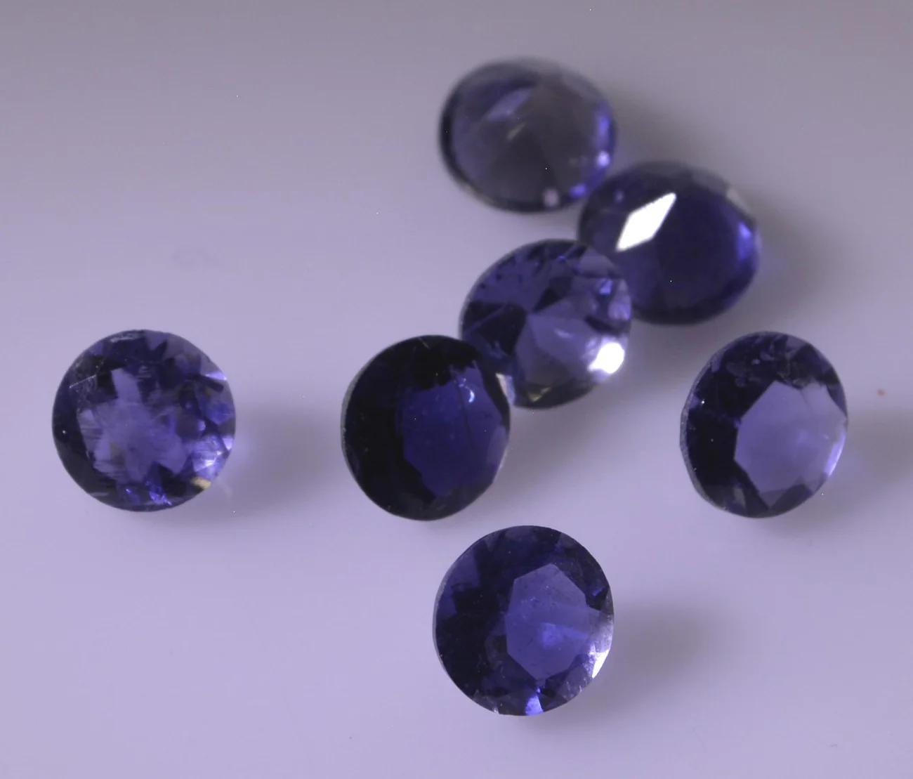 Iolite 1PC Large 11x11 MM Round Faceted Blue Fine Semi Precious Gems - Image 3