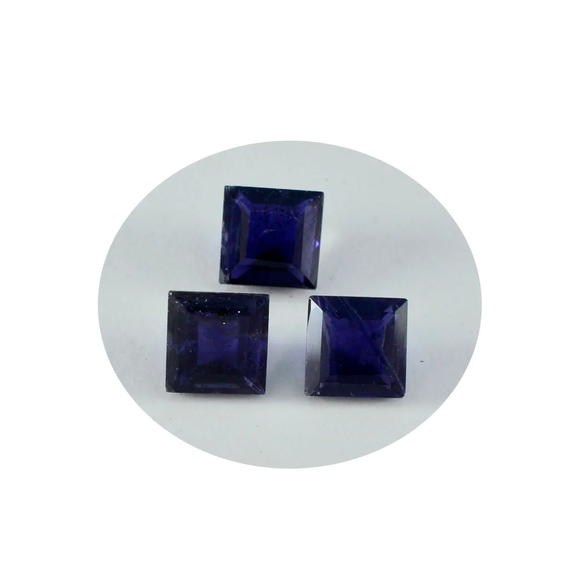 Iolite 1PC Large 12x12 MM Square Faceted Blue High-Quality Semi Precious Loose Gems