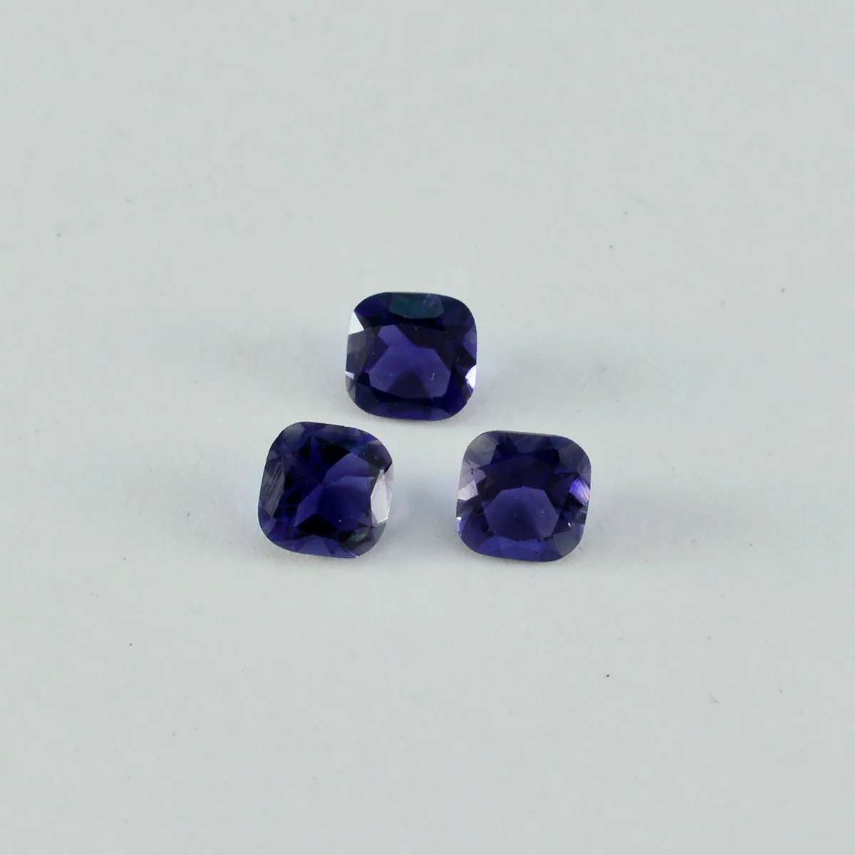 Iolite 1PC Large 8x12 MM Emerald Faceted Blue Luster Semi Precious Loose Gemstones - Image 4