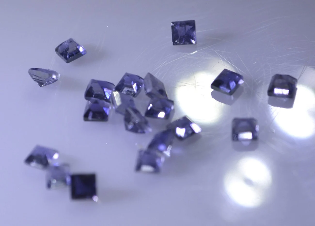 Iolite 1PC Medium 9x9 MM Square Faceted Blue Lustrous Semi Precious Loose Gemstone - Image 4