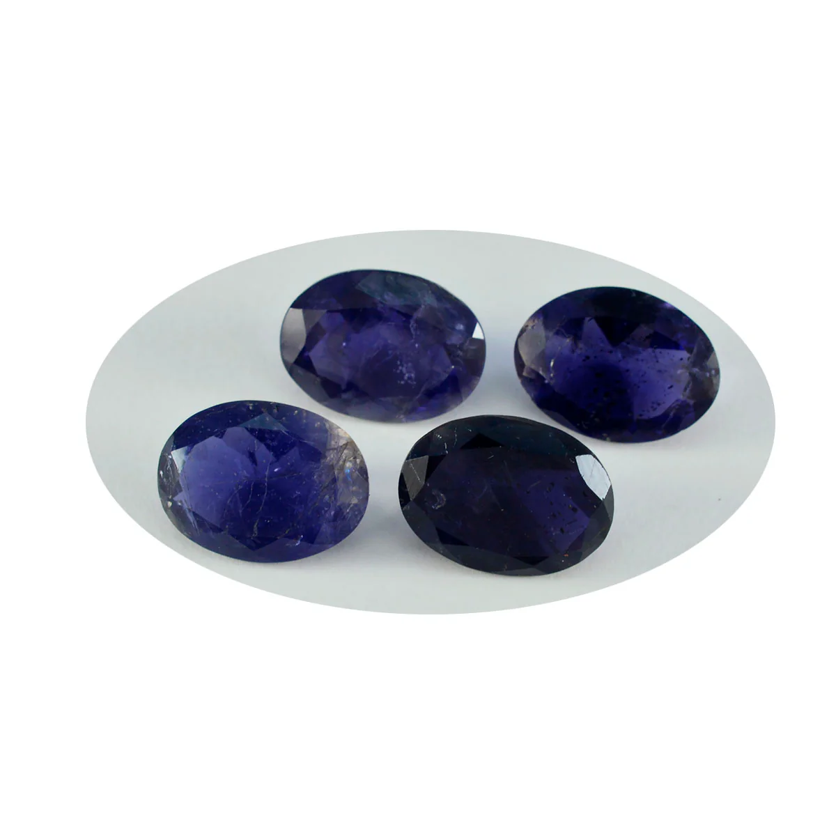Iolite 1PC Small 6x8 MM Oval Faceted Blue Shine Semi Precious Loose Gems