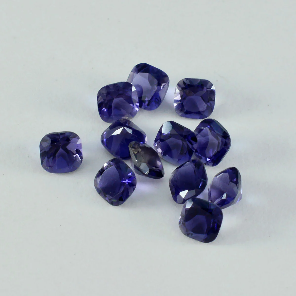 Iolite 1PC Small 7x9 MM Emerald Faceted Blue Brilliant Semi Precious Loose Gemstones - Image 2