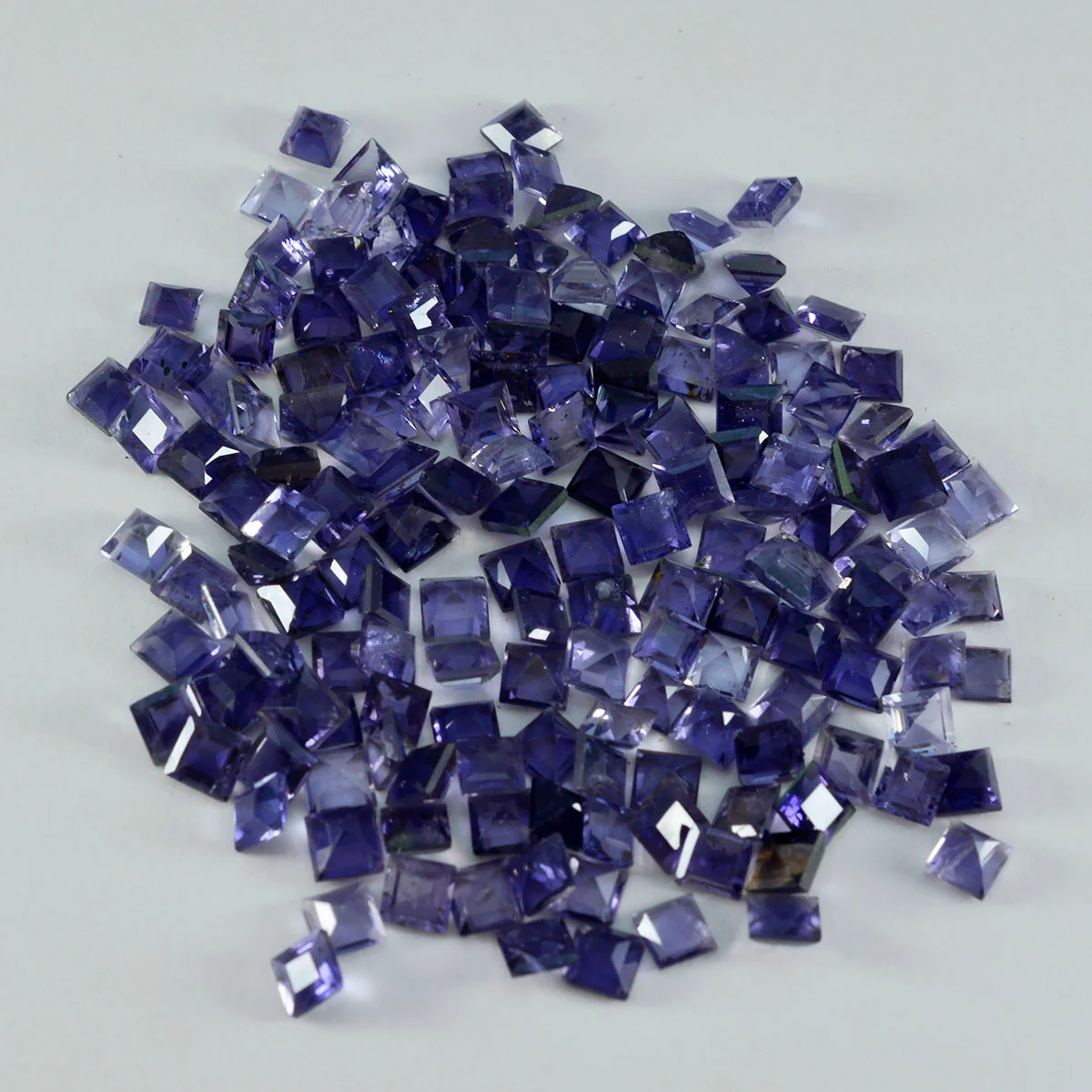Iolite 1PC Small 8x8 MM Square Faceted Blue Luster Semi Precious Loose Gems - Image 3