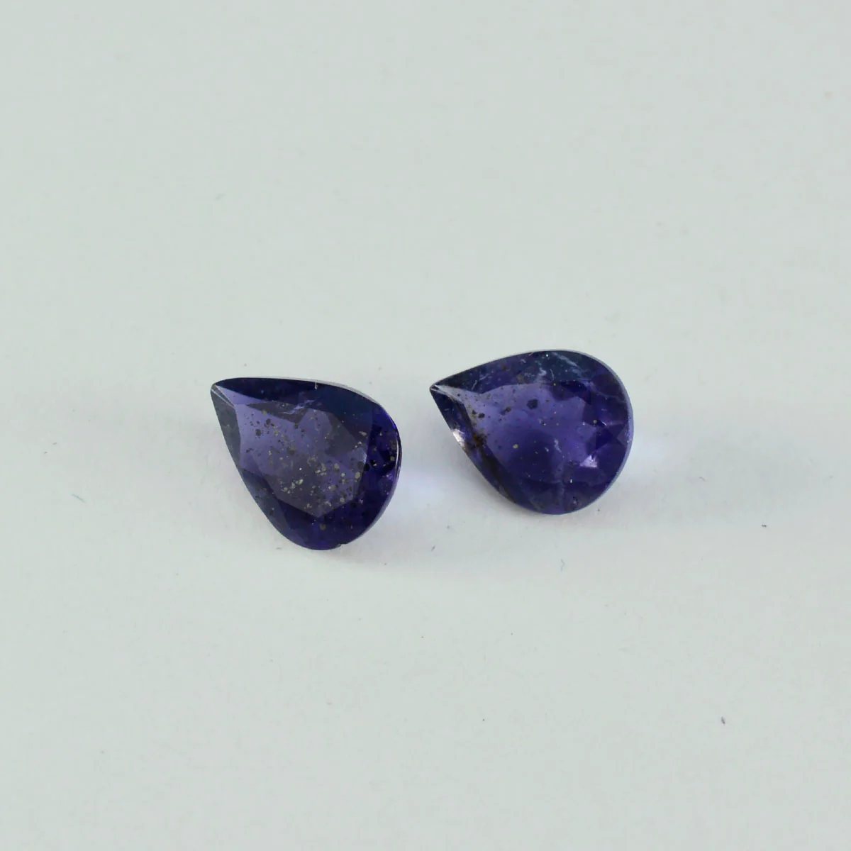 Iolite 1PC Tiny 3x5 MM Pear Faceted Blue Fiery Semi Precious Gems - Image 3
