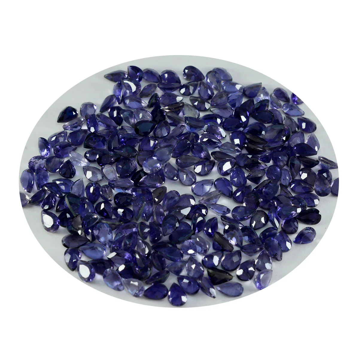 Iolite 1PC Tiny 4x6 MM Pear Faceted Blue Brilliant Semi Precious Loose Gems - Image 2