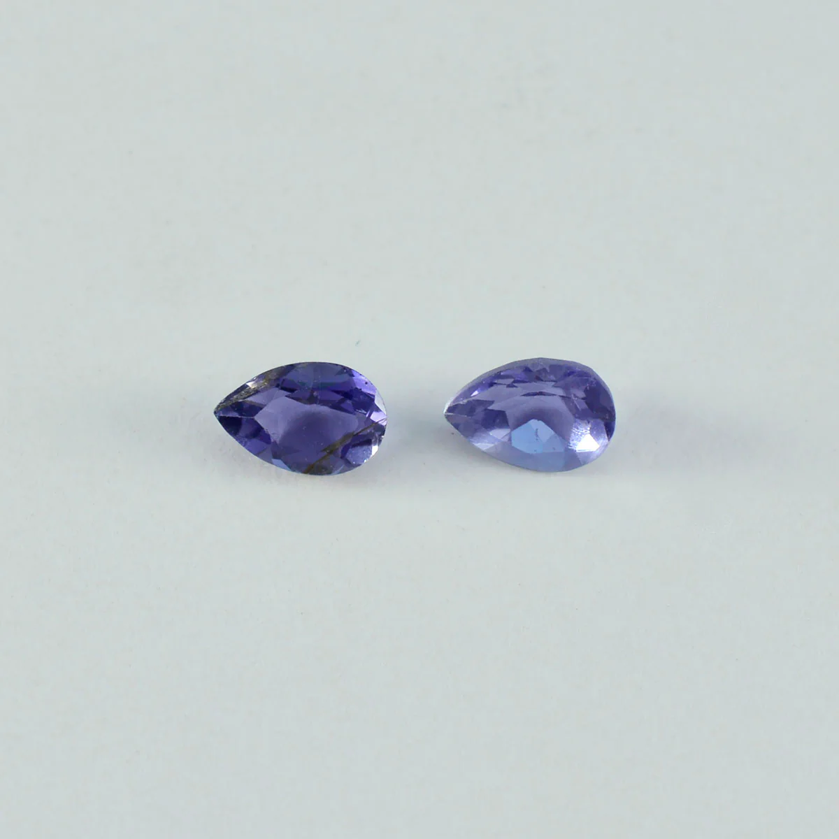 Iolite 1PC Tiny 5x7 MM Pear Faceted Blue Sparkling Semi Precious Loose Gemstone - Image 3