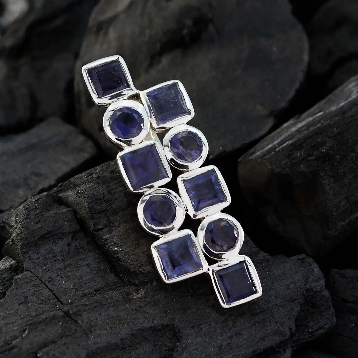 Iolite Classic Mexican Sterling Silver deka Genesis valentine Blue Pendant Jewellery - Image 2