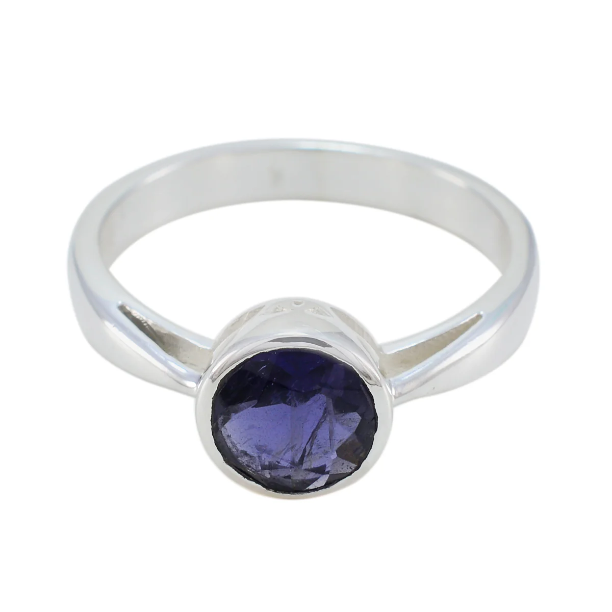 Iolite Solitaire African 92.5 Silver Blue Gemstones Featherlight Fairytale Ring Jewellery