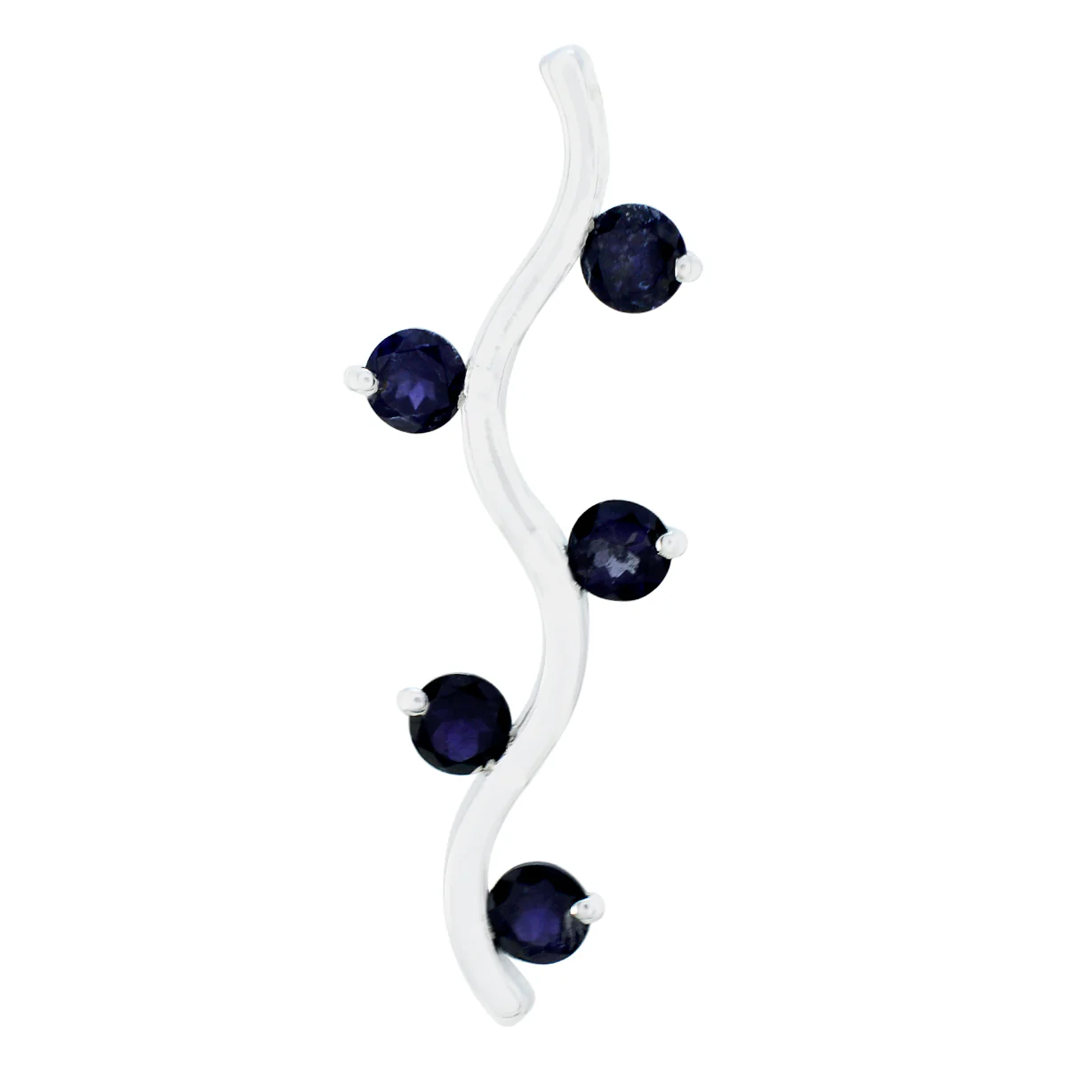 Iolite Tiny American Sterling Silver Penta Kennedy Heart Blue Pendant Jewellery