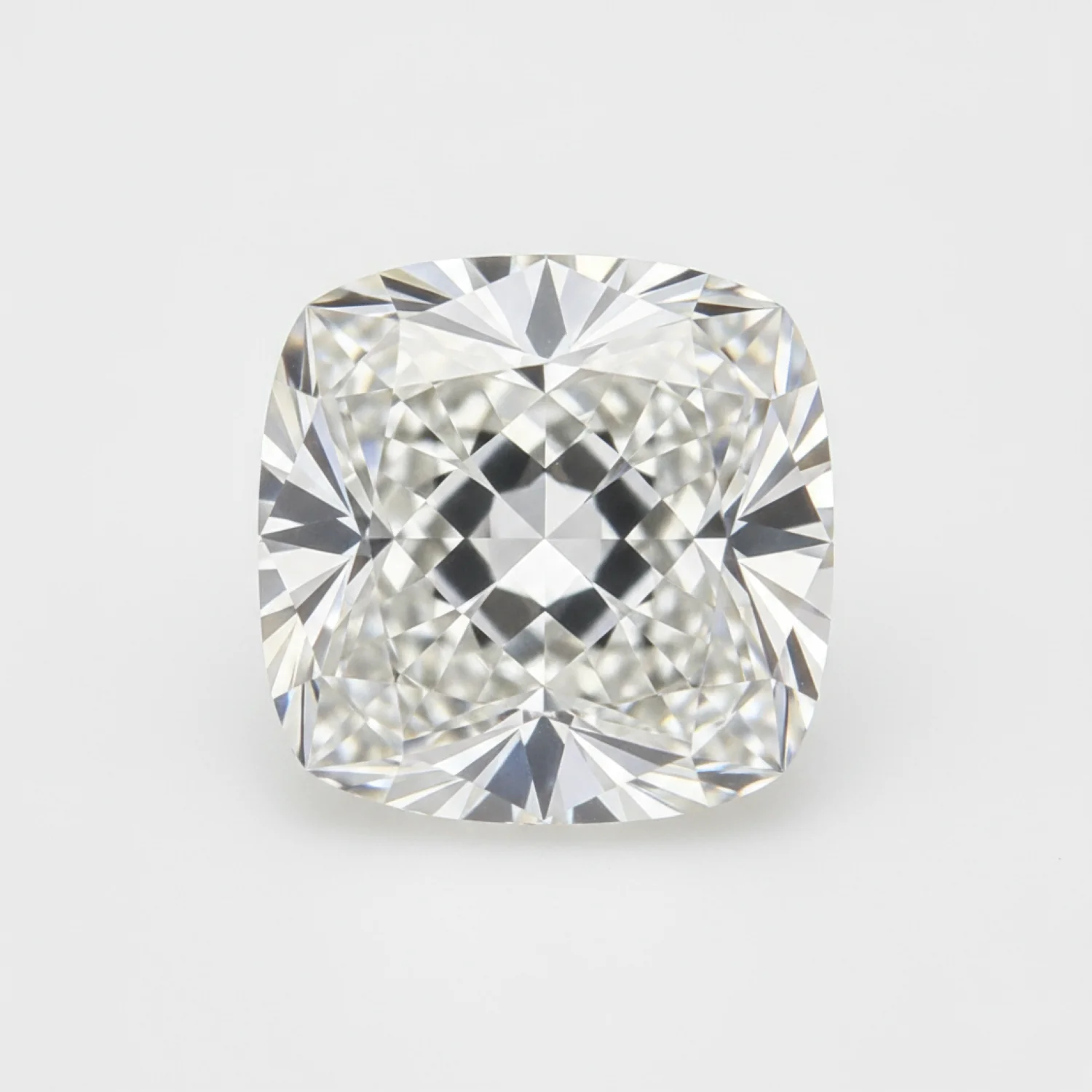 Lab Grown Diamond 1PC Chunky 13x13 MM Cushion Faceted White Natural Man Made Gems